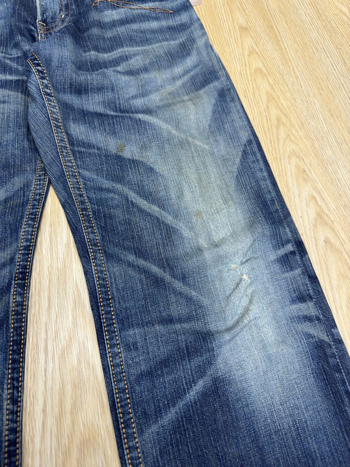 Edwin × If Six Was Nine × Le Grande Bleu (L.G.B.) Vintage EDWIN 434 XV Rip Distressed Size 30 J629 Size US 30 / EU 46 - 4 Thumbnail