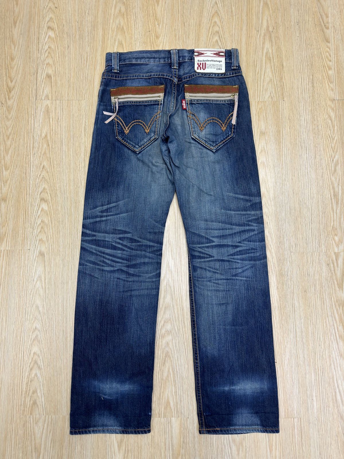 Edwin × If Six Was Nine × Le Grande Bleu (L.G.B.) Vintage EDWIN 434 XV Rip Distressed Size 30 J629 Size US 30 / EU 46 - 2 Thumbnail