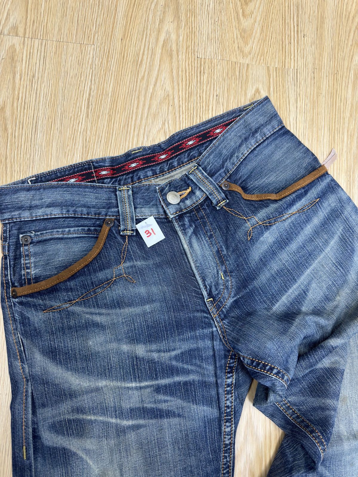 Edwin × If Six Was Nine × Le Grande Bleu (L.G.B.) Vintage EDWIN 434 XV Rip Distressed Size 30 J629 Size US 30 / EU 46 - 5 Thumbnail