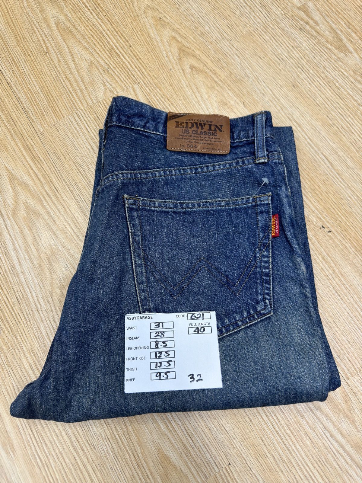 Edwin × If Six Was Nine × Vintage Vintage US CLASSIC Edwin 604 Us Classic Baggy Denim J621 Size US 31 - 10 Thumbnail