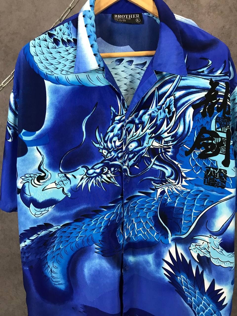 Vintage Dragon Japanese vintage crazy Hawaiian shirt Size US XL / EU 56 / 4 - 3 Thumbnail
