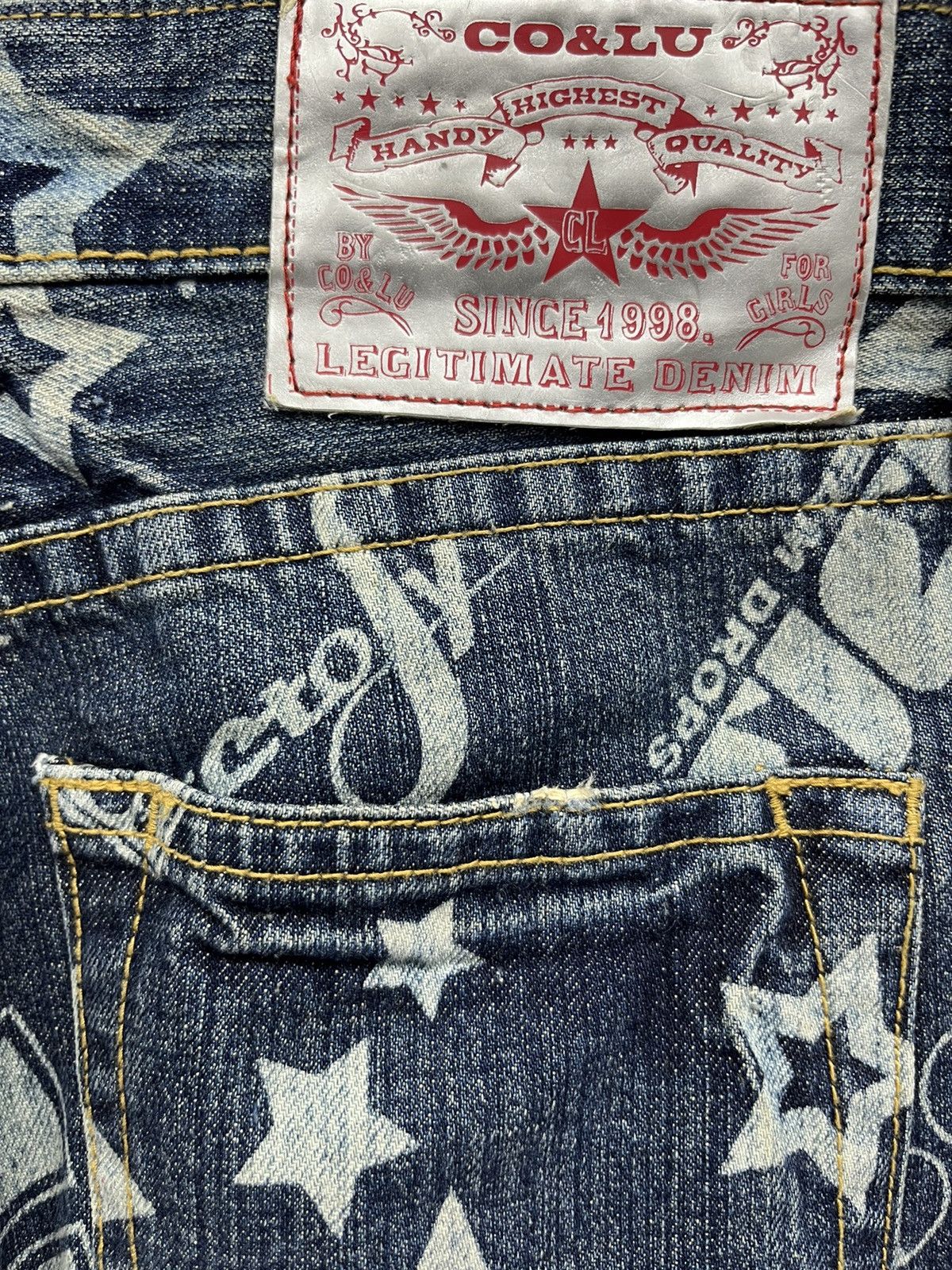 Real Japan Blues CO&LU PopArt Flash 90's Californians Day Star Hysteric Style Size US 30 / EU 46 - 7 Thumbnail