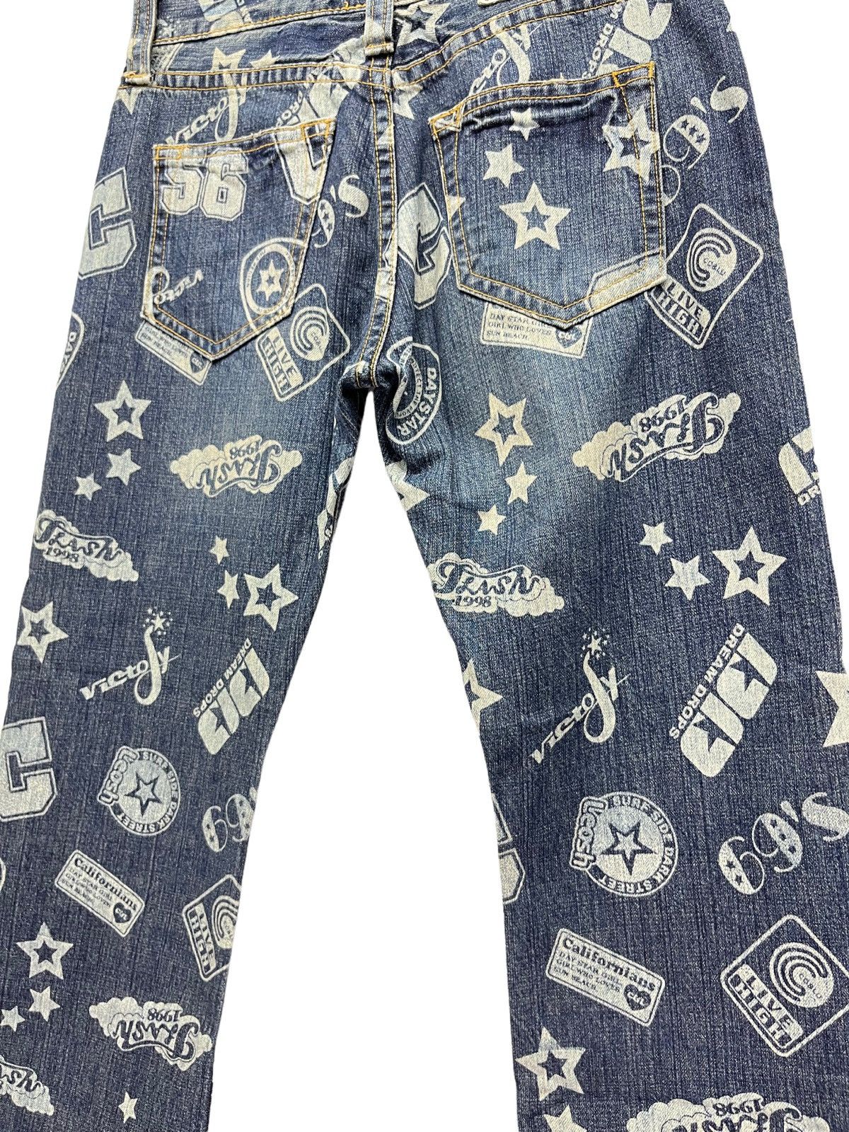 Real Japan Blues CO&LU PopArt Flash 90's Californians Day Star Hysteric Style Size US 30 / EU 46 - 6 Thumbnail