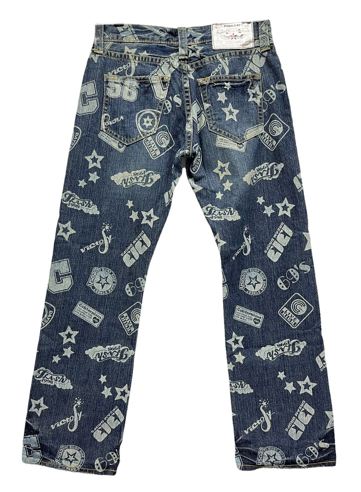 Real Japan Blues CO&LU PopArt Flash 90's Californians Day Star Hysteric Style Size US 30 / EU 46 - 4 Thumbnail