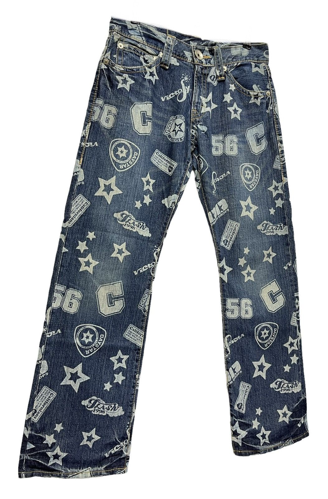 Real Japan Blues CO&LU PopArt Flash 90's Californians Day Star Hysteric Style Size US 30 / EU 46 - 3 Thumbnail