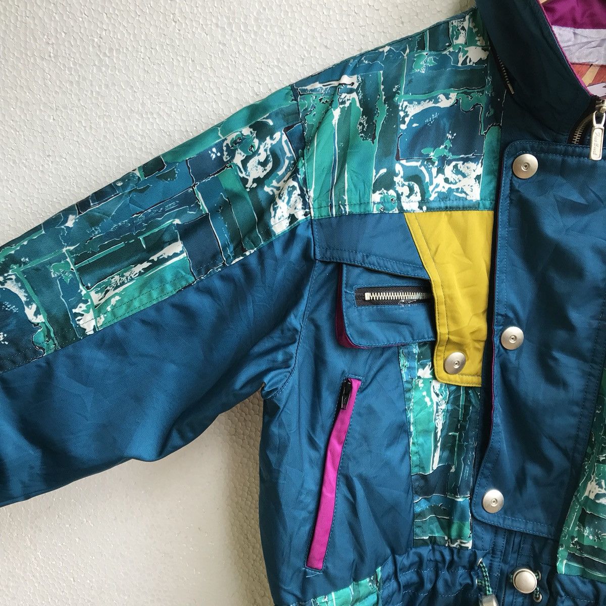 Japanese Brand Free Essel multicolor art skiwear jacket snowboard Size US M / EU 48-50 / 2 - 4 Thumbnail