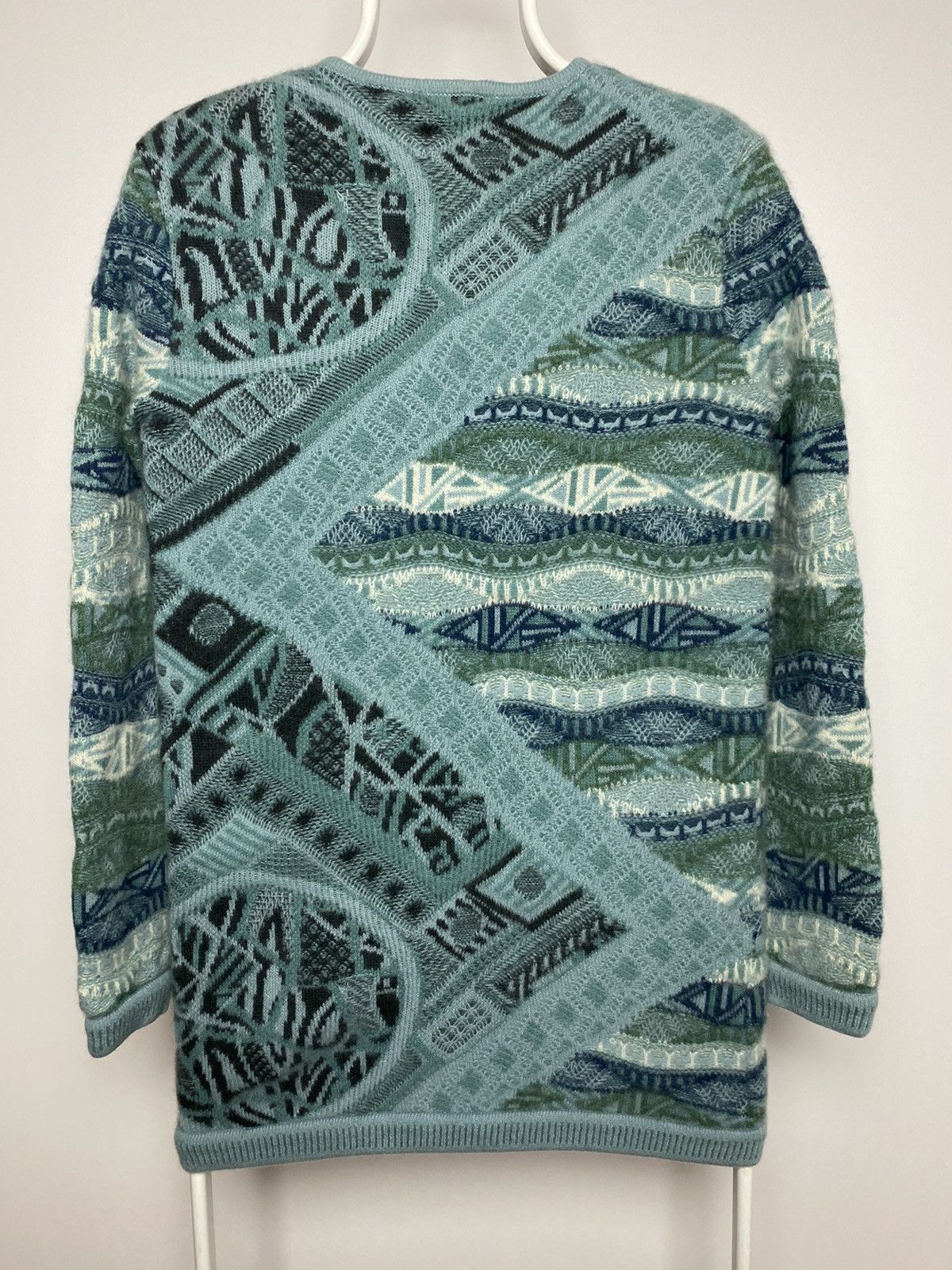 Coogi Coogi sweater cashmere cardigan blue multicolor cable knit Size M / US 6-8 / IT 42-44 - 13 Thumbnail