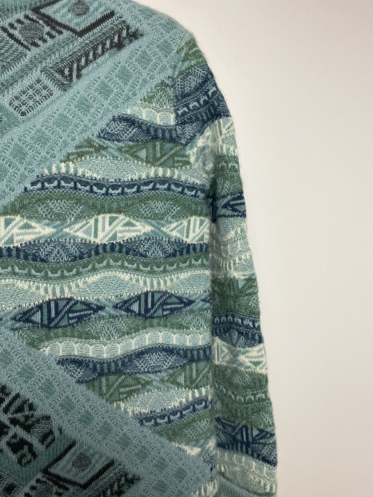 Coogi Coogi sweater cashmere cardigan blue multicolor cable knit Size M / US 6-8 / IT 42-44 - 16 Thumbnail