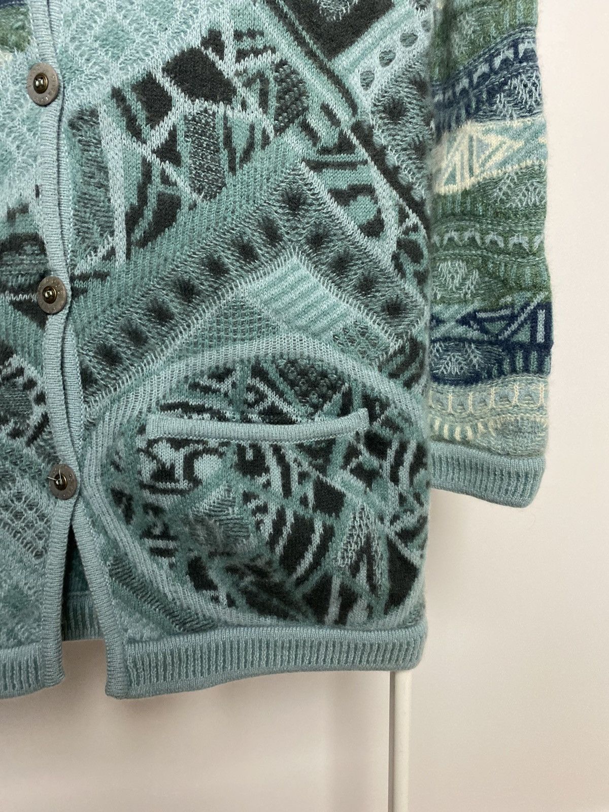 Coogi Coogi sweater cashmere cardigan blue multicolor cable knit Size M / US 6-8 / IT 42-44 - 7 Thumbnail