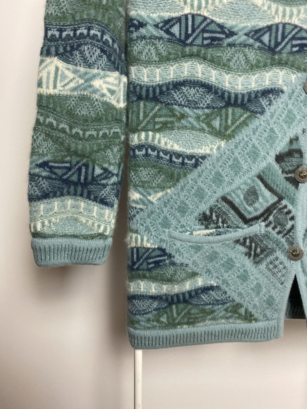 Coogi Coogi sweater cashmere cardigan blue multicolor cable knit Size M / US 6-8 / IT 42-44 - 6 Thumbnail