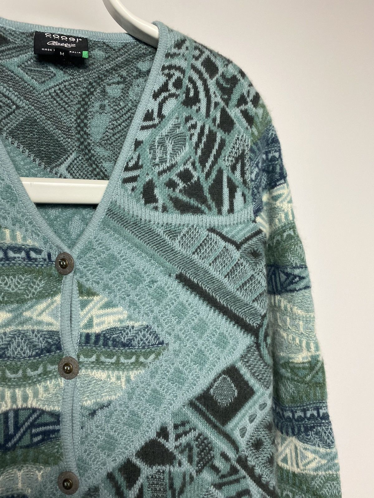 Coogi Coogi sweater cashmere cardigan blue multicolor cable knit Size M / US 6-8 / IT 42-44 - 8 Thumbnail