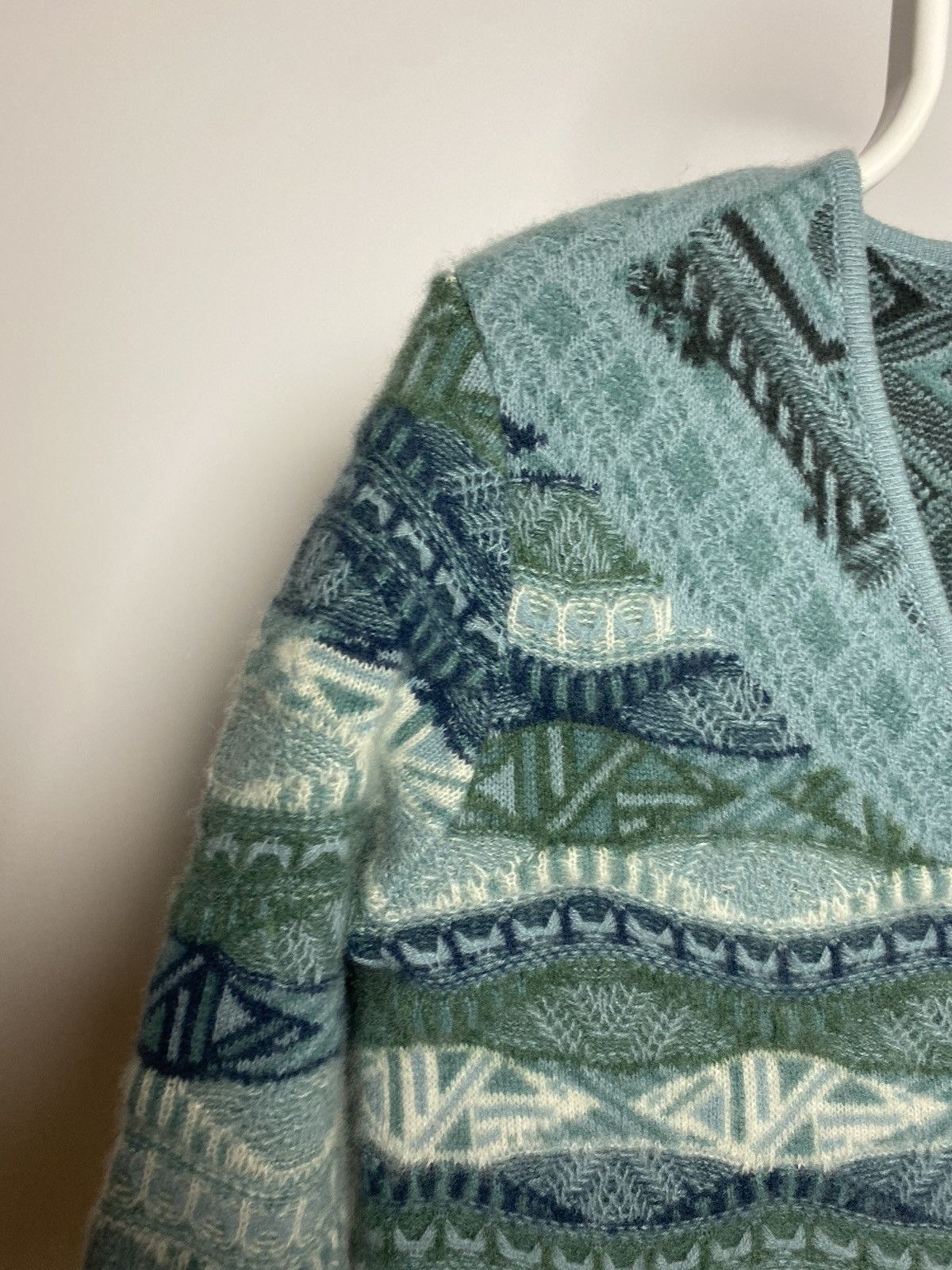 Coogi Coogi sweater cashmere cardigan blue multicolor cable knit Size M / US 6-8 / IT 42-44 - 5 Thumbnail