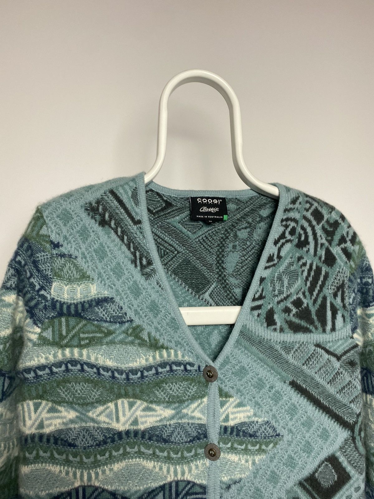 Coogi Coogi sweater cashmere cardigan blue multicolor cable knit Size M / US 6-8 / IT 42-44 - 2 Thumbnail