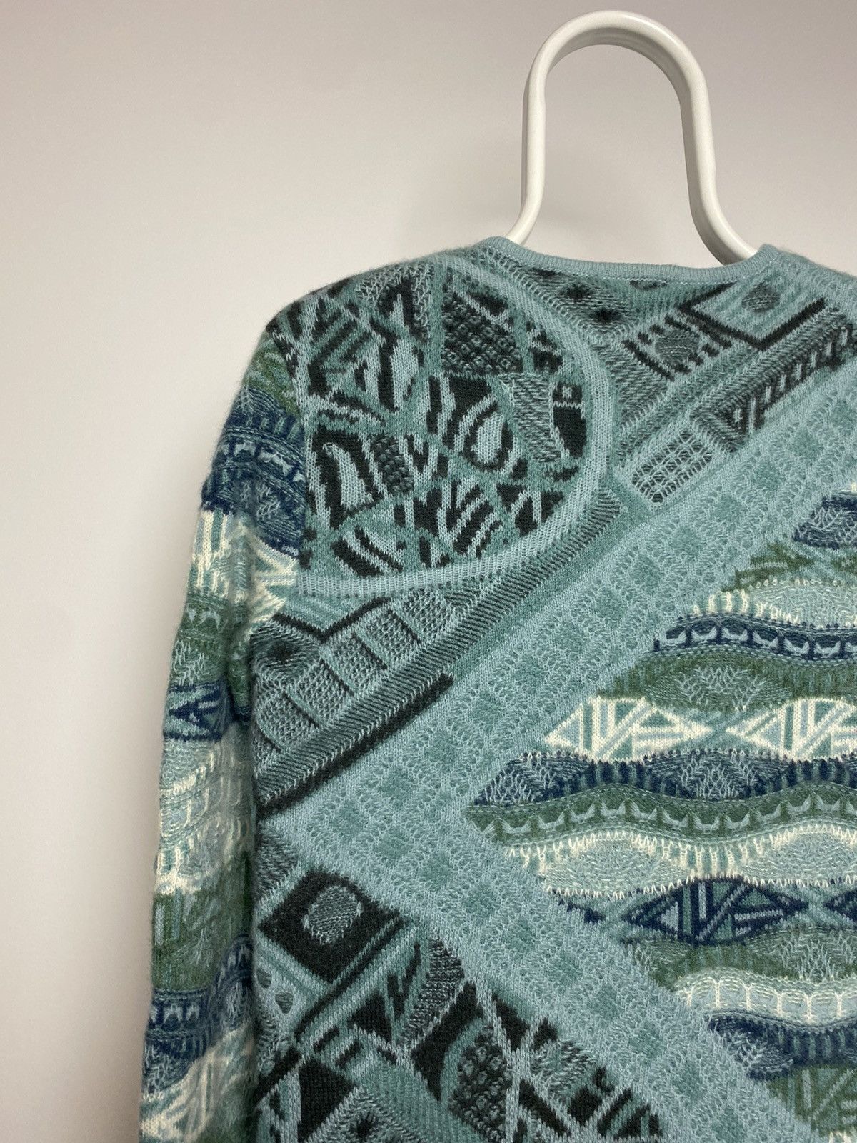 Coogi Coogi sweater cashmere cardigan blue multicolor cable knit Size M / US 6-8 / IT 42-44 - 15 Thumbnail