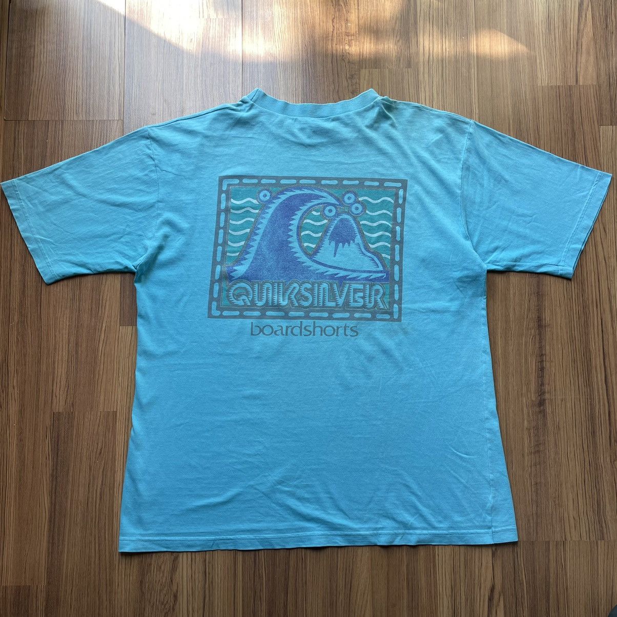 Quiksilver 90s Quiksilver surf wear skater tee Y2K billabong rip curl Size US L / EU 52-54 / 3 - 1 Thumbnail