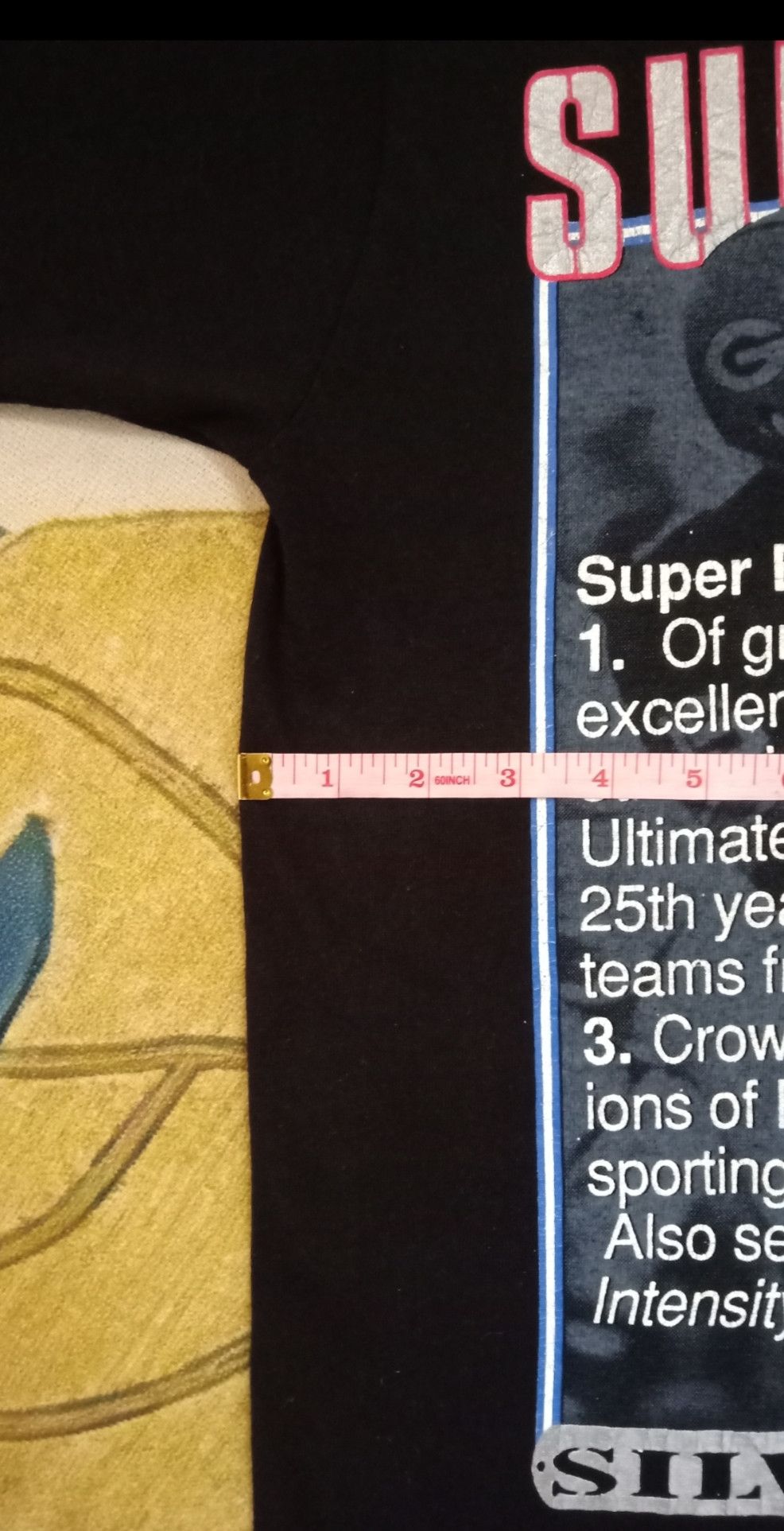 NFL × Salem Sportswear × Vintage Vintage 90s NFL Super Bowl Silver Anniversary T-shirt Size US M / EU 48-50 / 2 - 11 Thumbnail