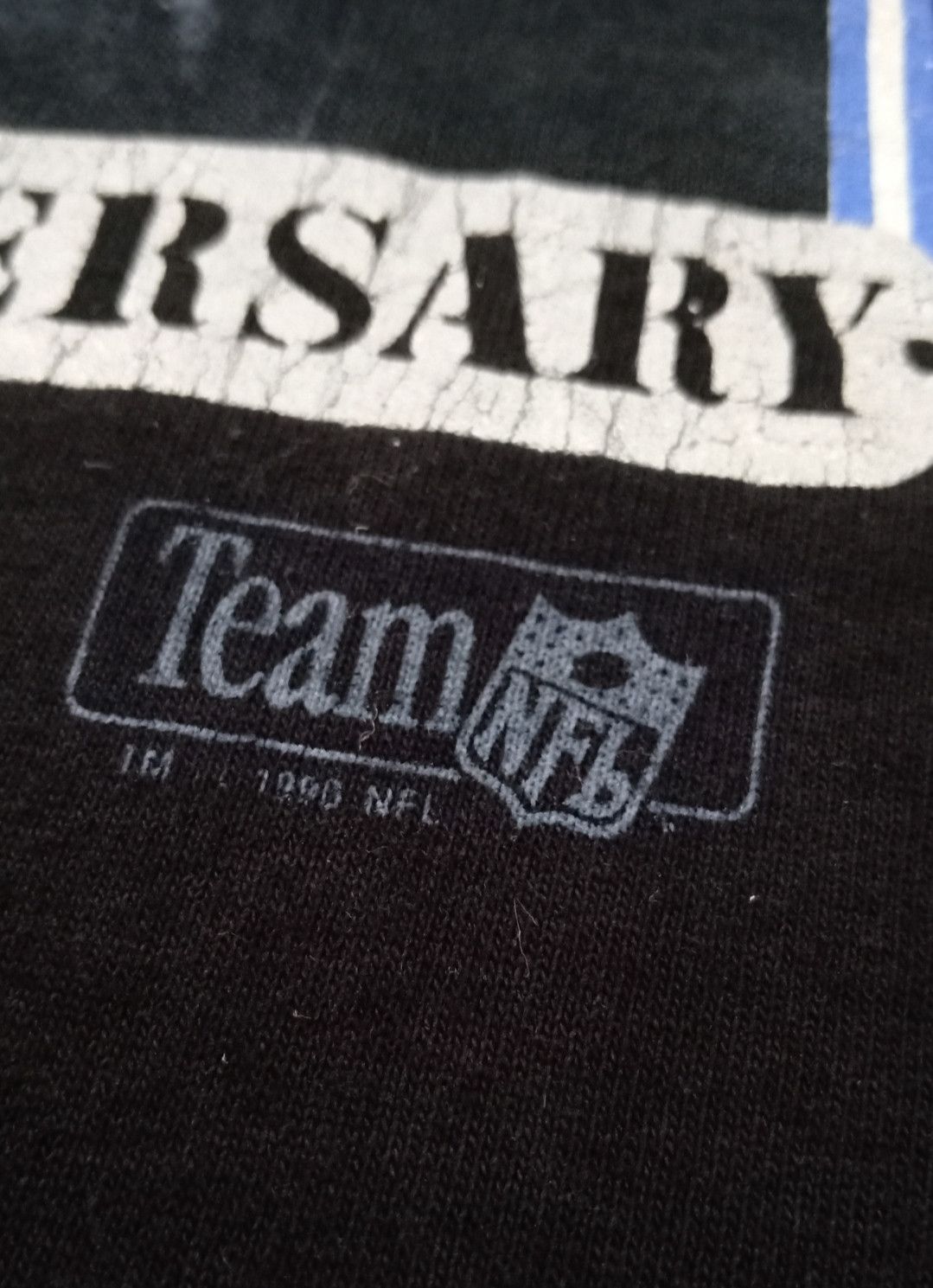 NFL × Salem Sportswear × Vintage Vintage 90s NFL Super Bowl Silver Anniversary T-shirt Size US M / EU 48-50 / 2 - 5 Thumbnail