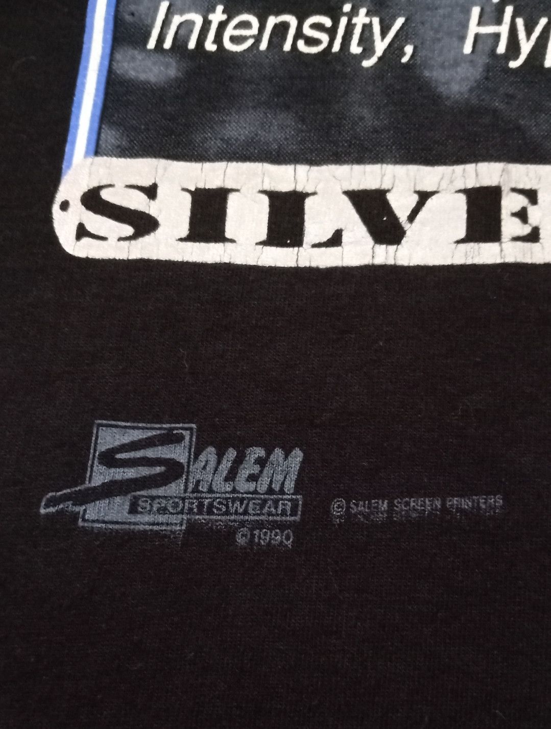 NFL × Salem Sportswear × Vintage Vintage 90s NFL Super Bowl Silver Anniversary T-shirt Size US M / EU 48-50 / 2 - 4 Thumbnail