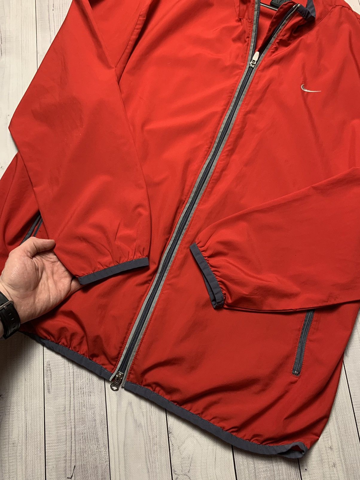 Nike × Vintage Vintage Nike track jacket size XL red logo Size US XL / EU 56 / 4 - 5 Thumbnail
