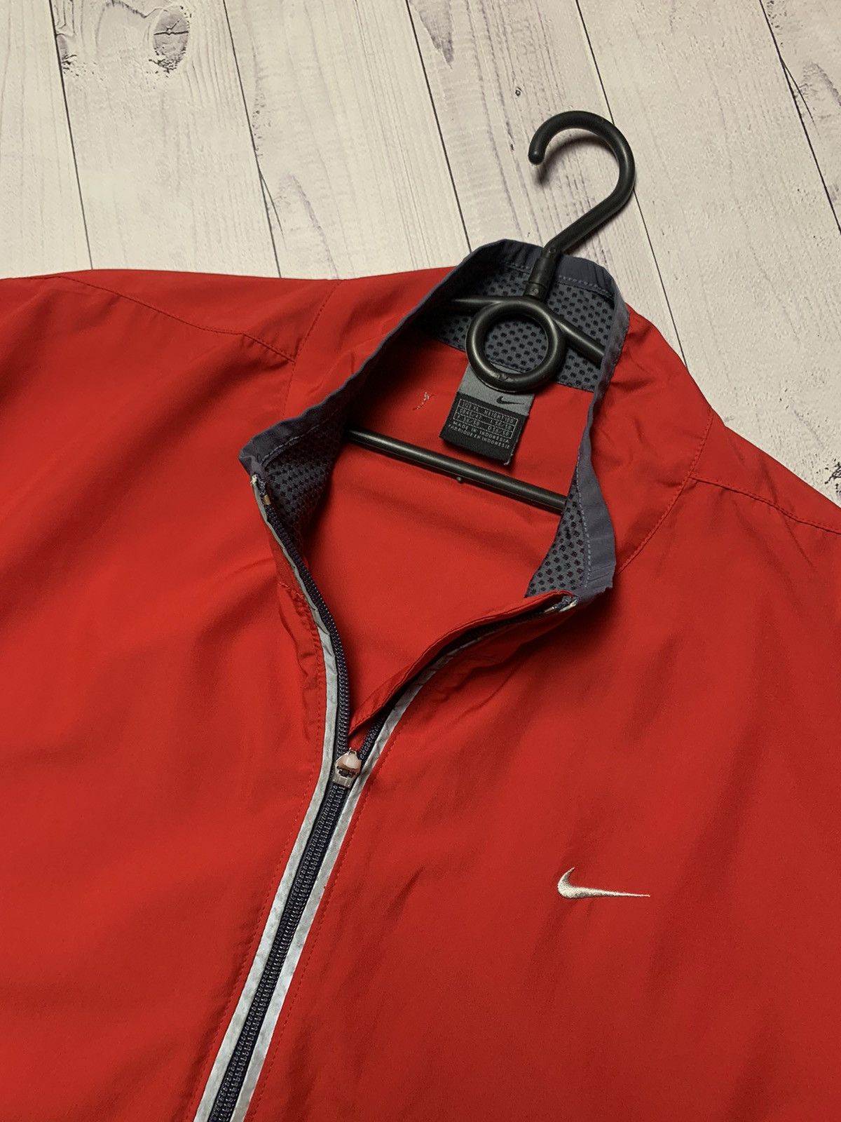 Nike × Vintage Vintage Nike track jacket size XL red logo Size US XL / EU 56 / 4 - 3 Thumbnail