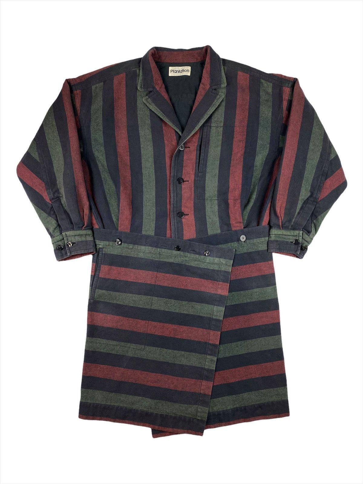 image of Issey Miyake Vintage 80's Plantation Two-Pieces Jacket, Men's (Size Large)