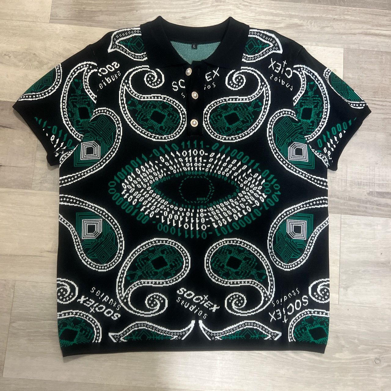 Sociex Studios Knit Polo Shirt