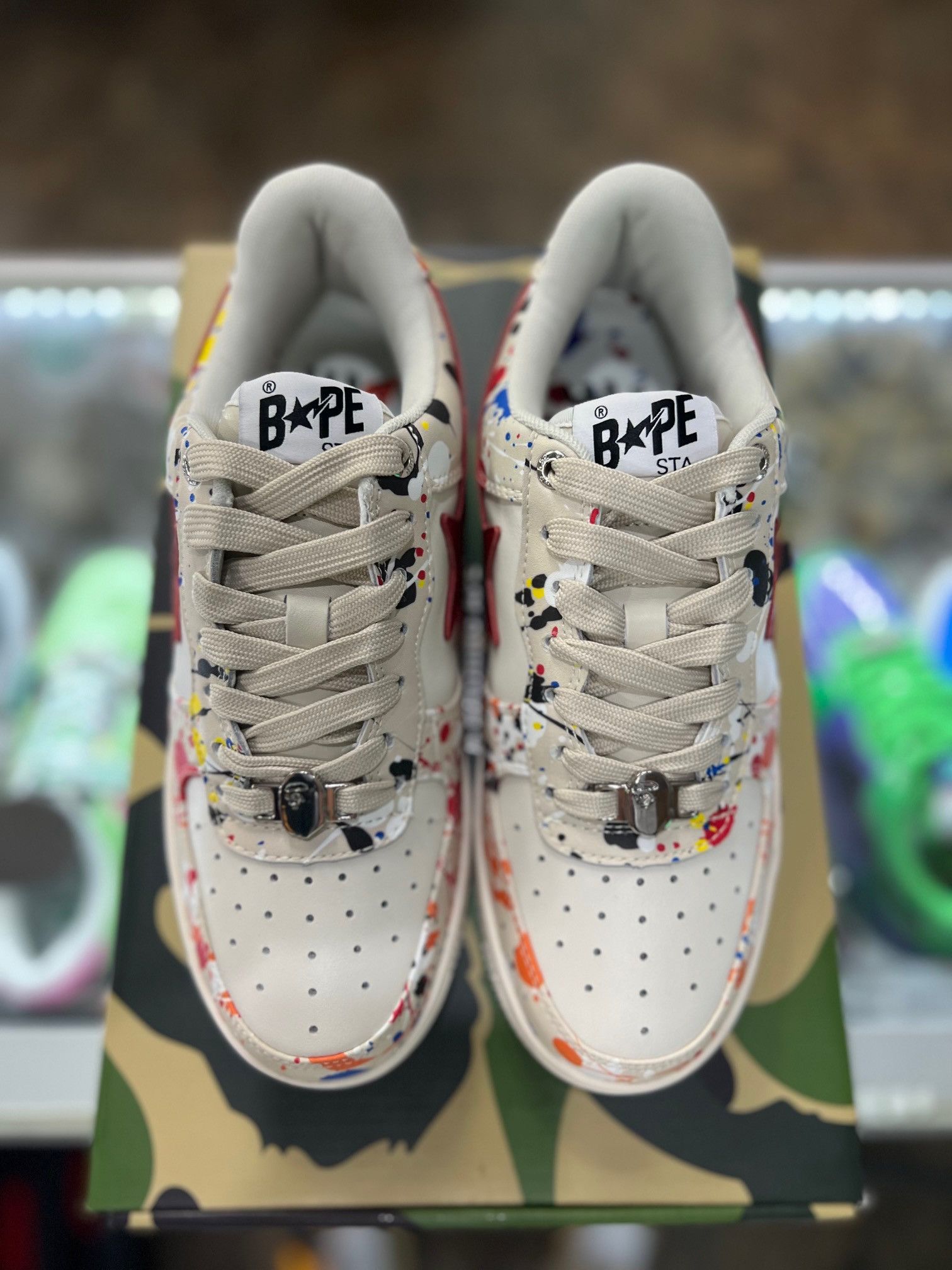Bape A Bathing Ape Bape Sta Paint Beige | Grailed