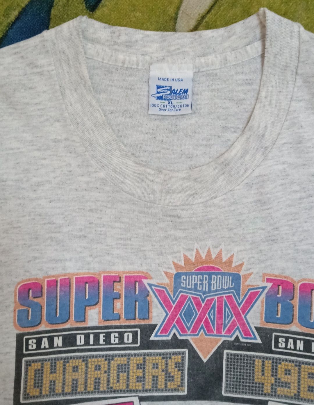 NFL × Salem Sportswear × Vintage Vintage 90s Super Bowl XXIX Tournament T-shirt Size US XL / EU 56 / 4 - 5 Thumbnail