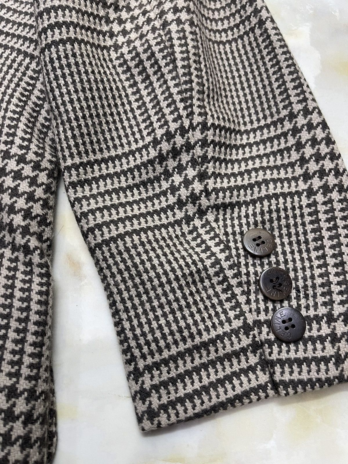 Celine Vintage Celine Wool Tartan Jacket Size M / US 6-8 / IT 42-44 - 11 Thumbnail
