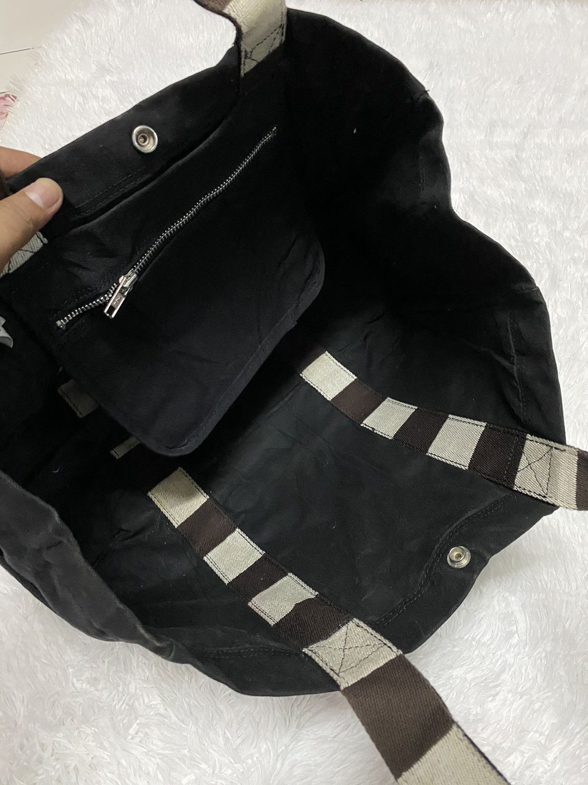 Japanese Brand × Porter Classic Porter Black Cotton Tote Bag Size ONE SIZE - 10 Thumbnail