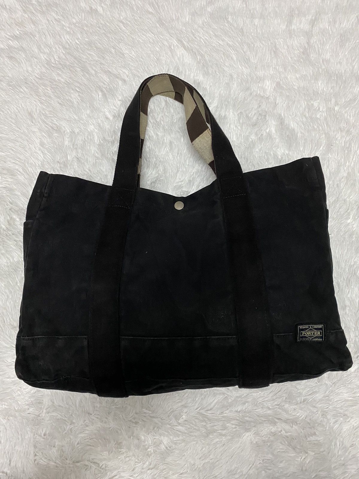 Japanese Brand × Porter Classic Porter Black Cotton Tote Bag Size ONE SIZE - 1 Thumbnail