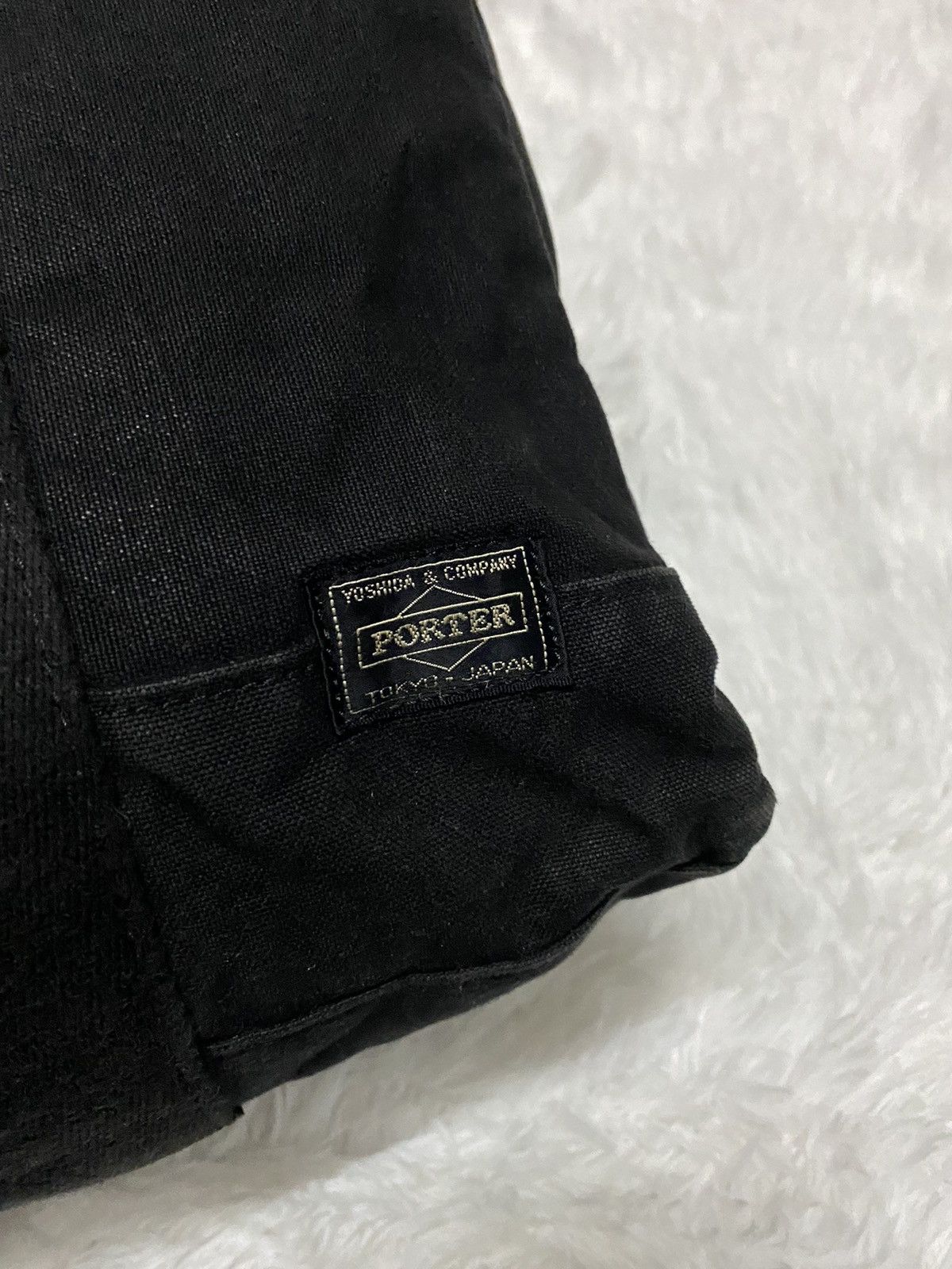 Japanese Brand × Porter Classic Porter Black Cotton Tote Bag Size ONE SIZE - 4 Thumbnail