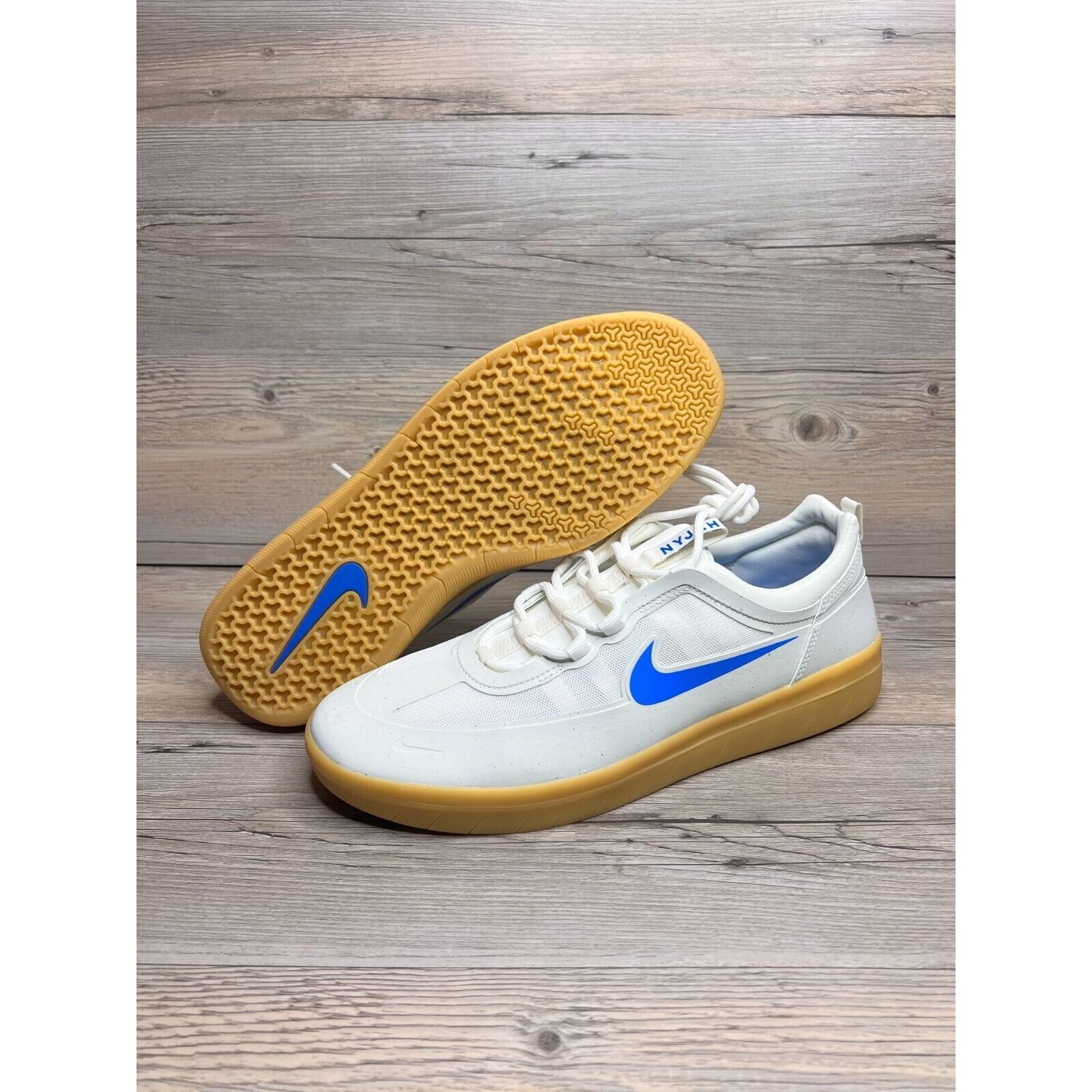 Nike SB Nyjah Free 2 Mens Size 12 White Light Photo Blue