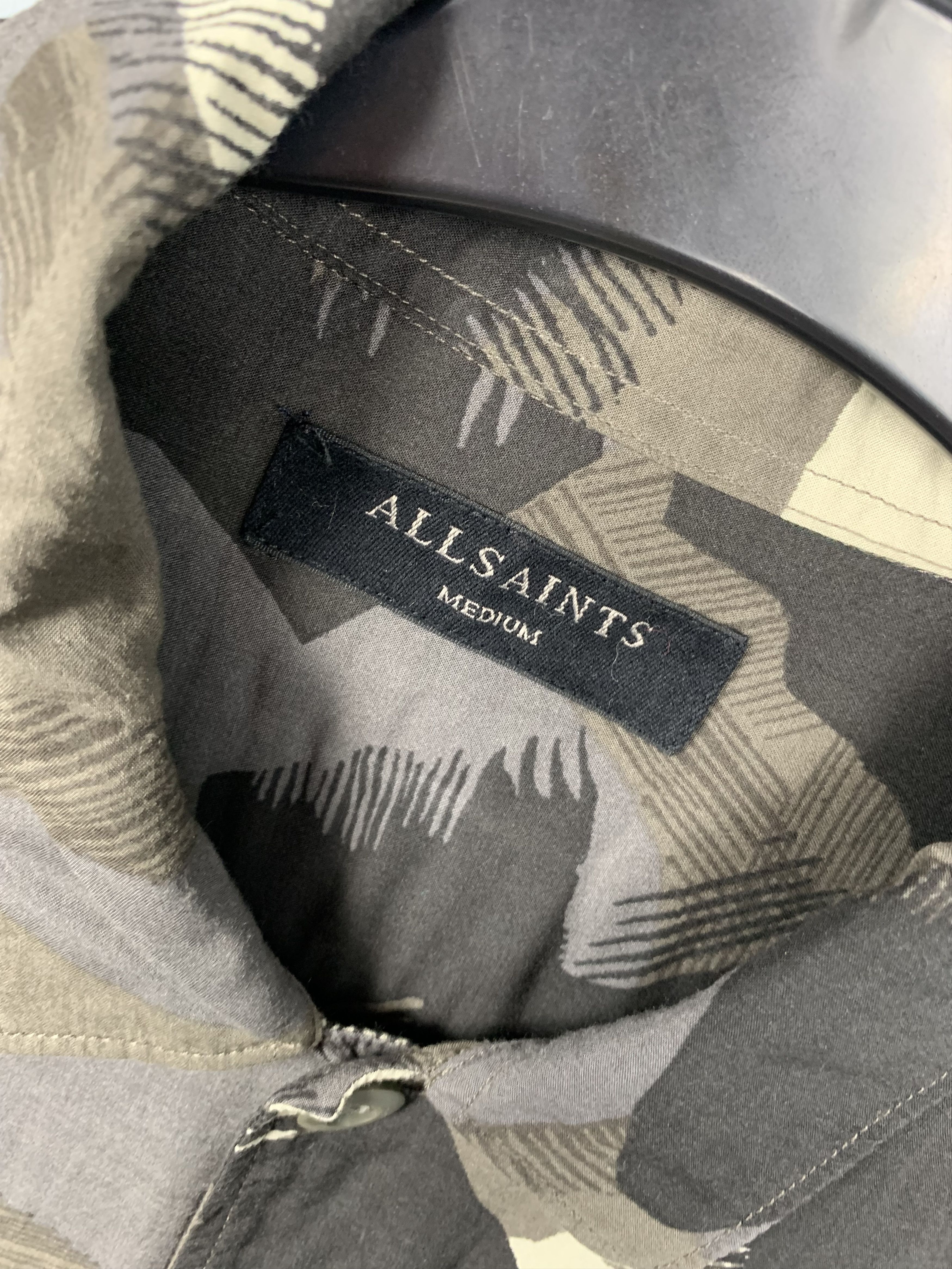 Allsaints Allsaints Mens Fatigues Camo Print Long Sleeve Shirt Size US M / EU 48-50 / 2 - 3 Thumbnail