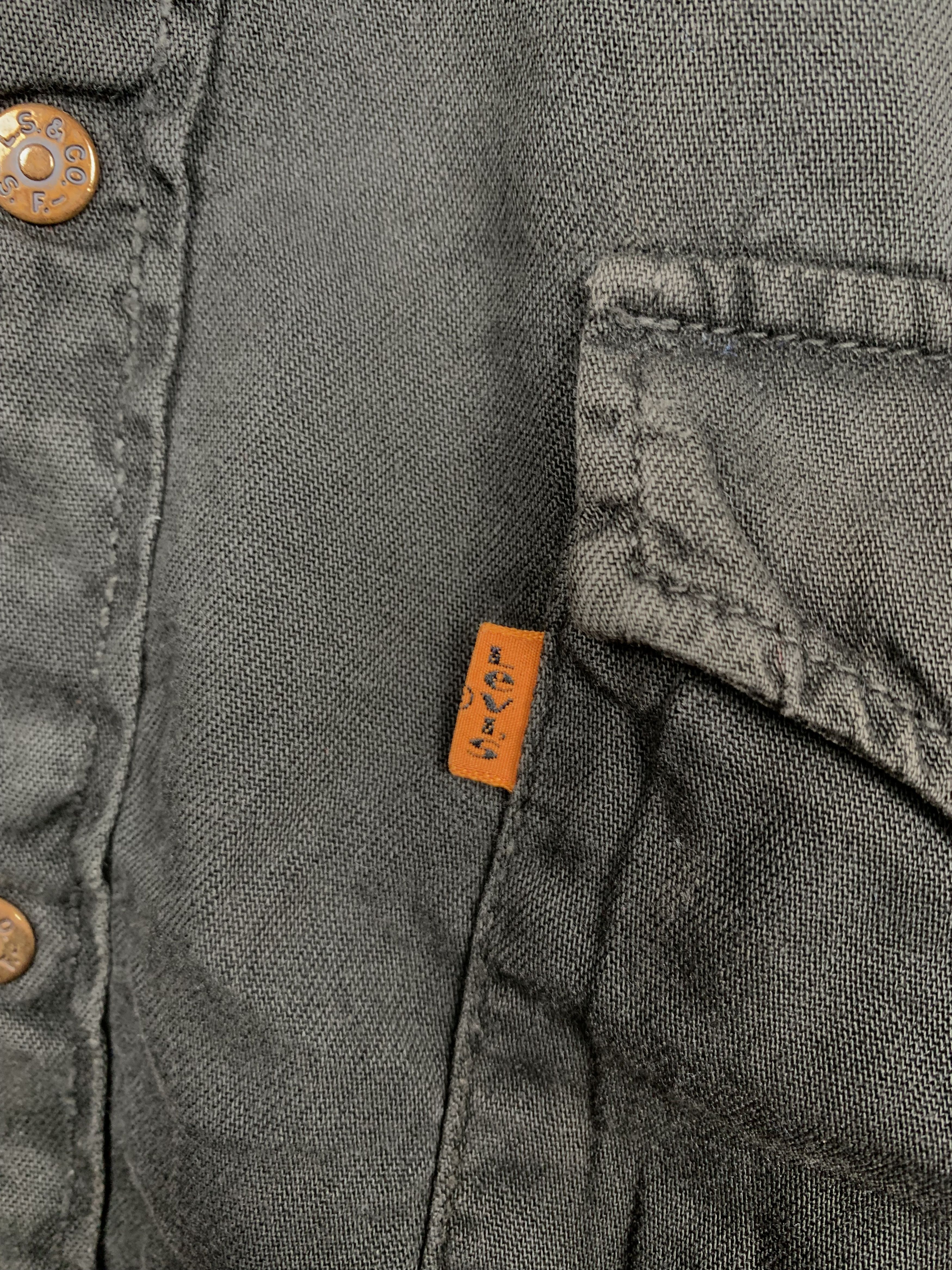Levi's Levis 90s Vintage Sun Faded Mens Denim Shirt Orange Tab Size US XL / EU 56 / 4 - 3 Thumbnail