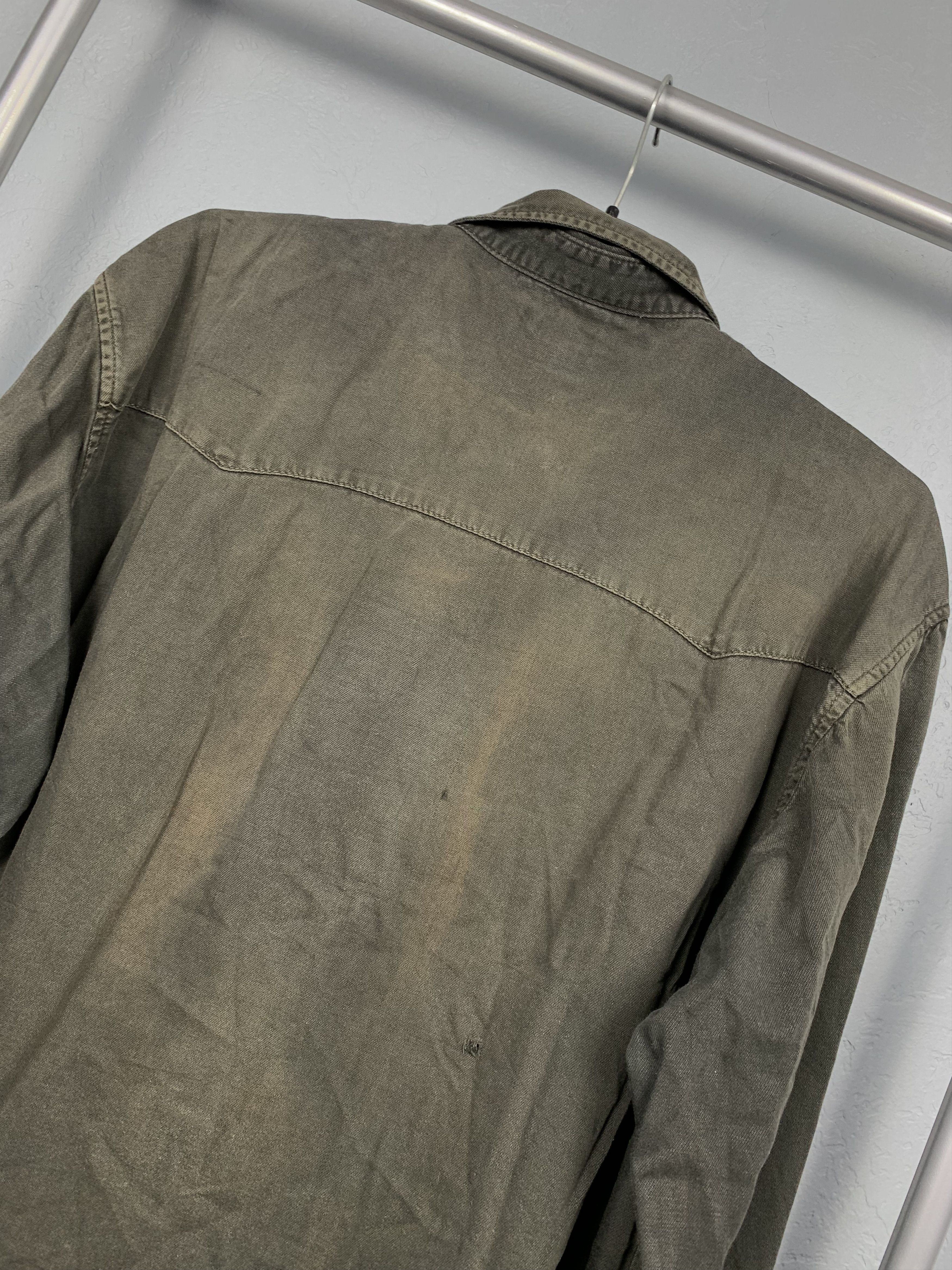 Levi's Levis 90s Vintage Sun Faded Mens Denim Shirt Orange Tab Size US XL / EU 56 / 4 - 8 Thumbnail