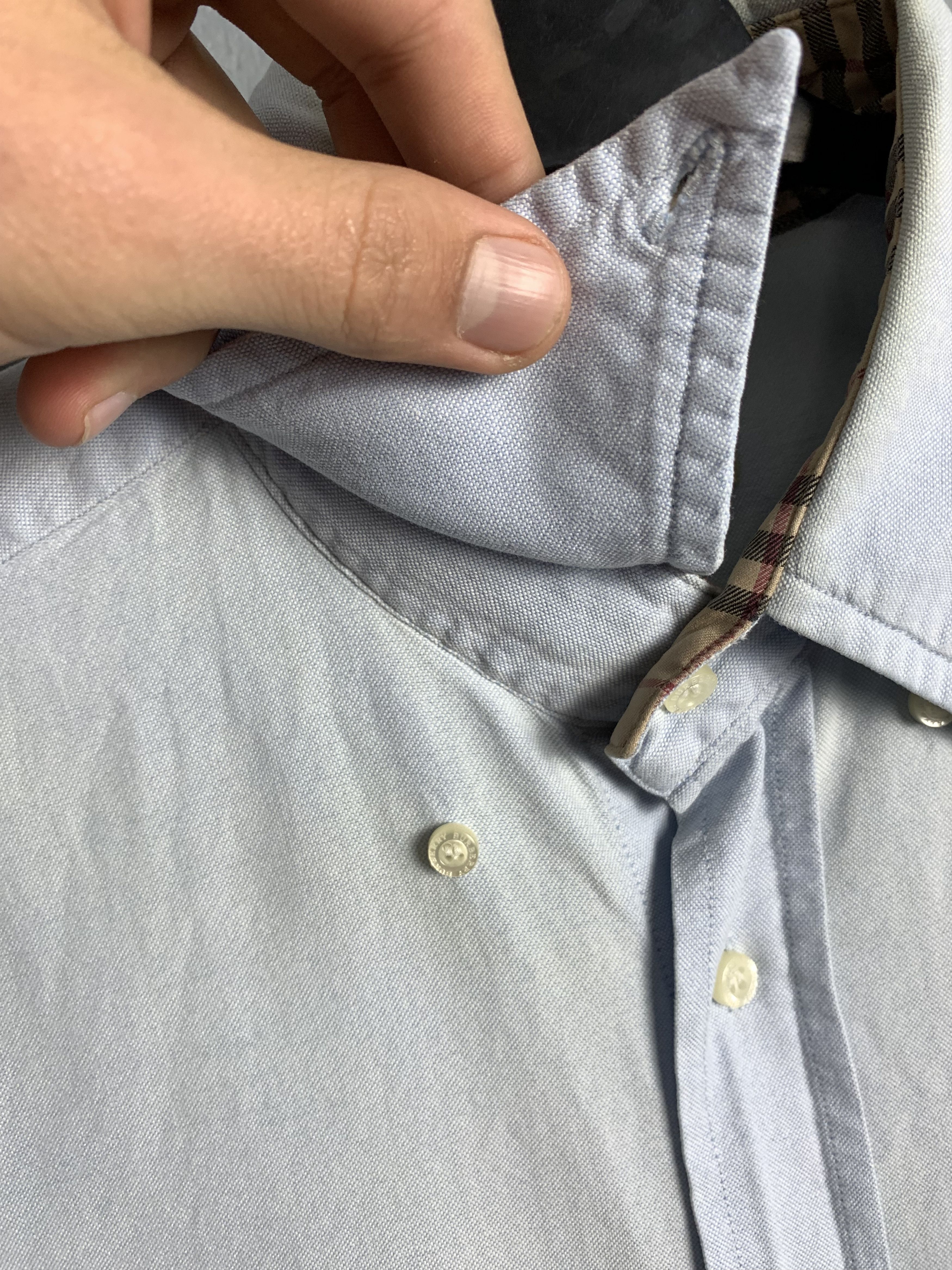 Burberry Vintage Burberry Mens Long Sleeve Shirt Size US L / EU 52-54 / 3 - 3 Thumbnail