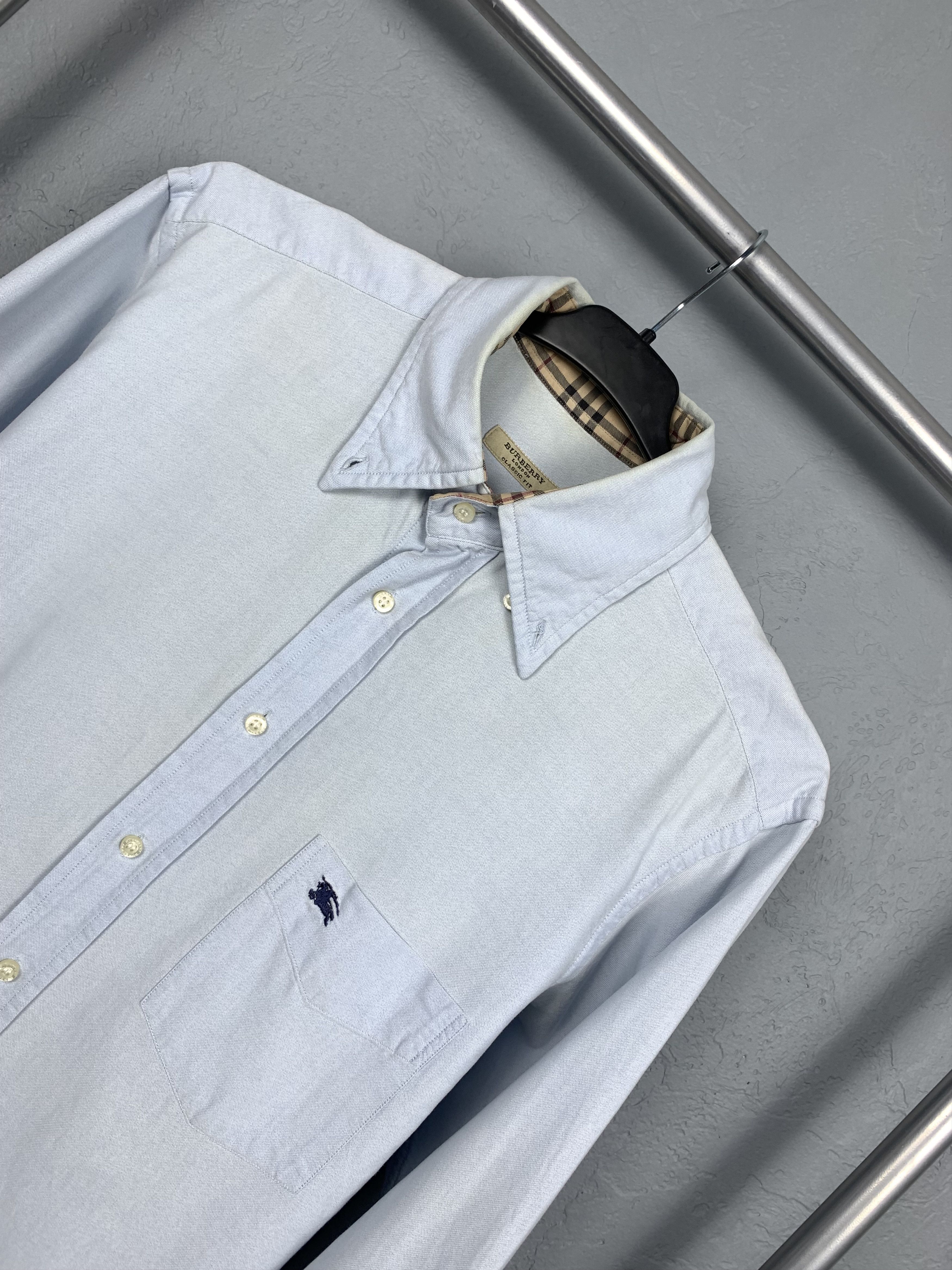 Burberry Vintage Burberry Mens Long Sleeve Shirt Size US L / EU 52-54 / 3 - 2 Thumbnail