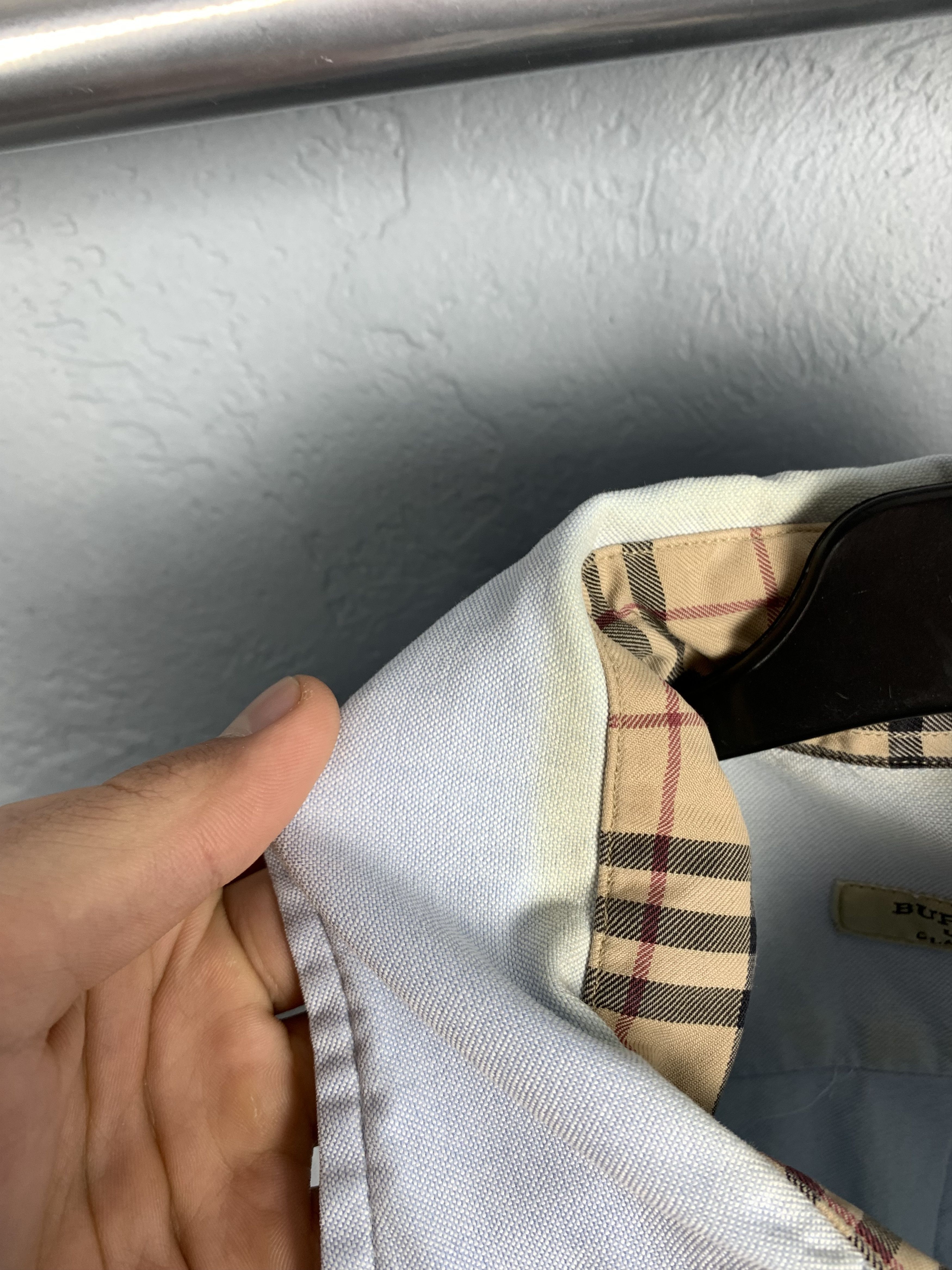 Burberry Vintage Burberry Mens Long Sleeve Shirt Size US L / EU 52-54 / 3 - 5 Thumbnail
