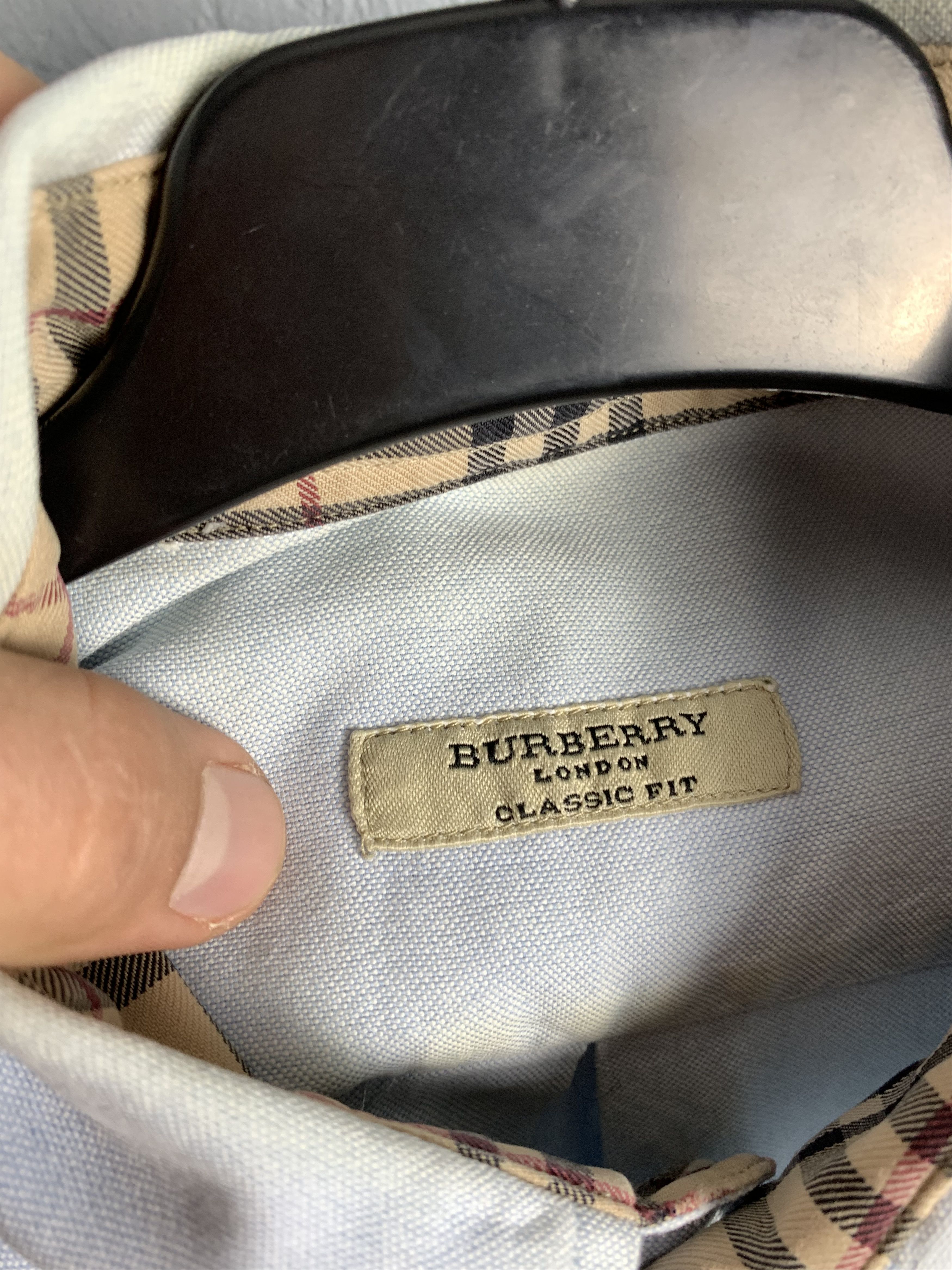 Burberry Vintage Burberry Mens Long Sleeve Shirt Size US L / EU 52-54 / 3 - 4 Thumbnail