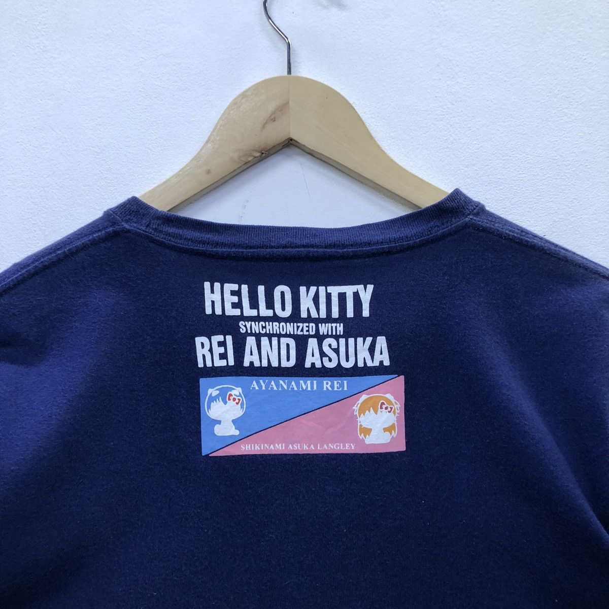 Anime Evangelion X Hello Kitty Sychronized With Asuka And Rei Tee Size US S / EU 44-46 / 1 - 8 Thumbnail