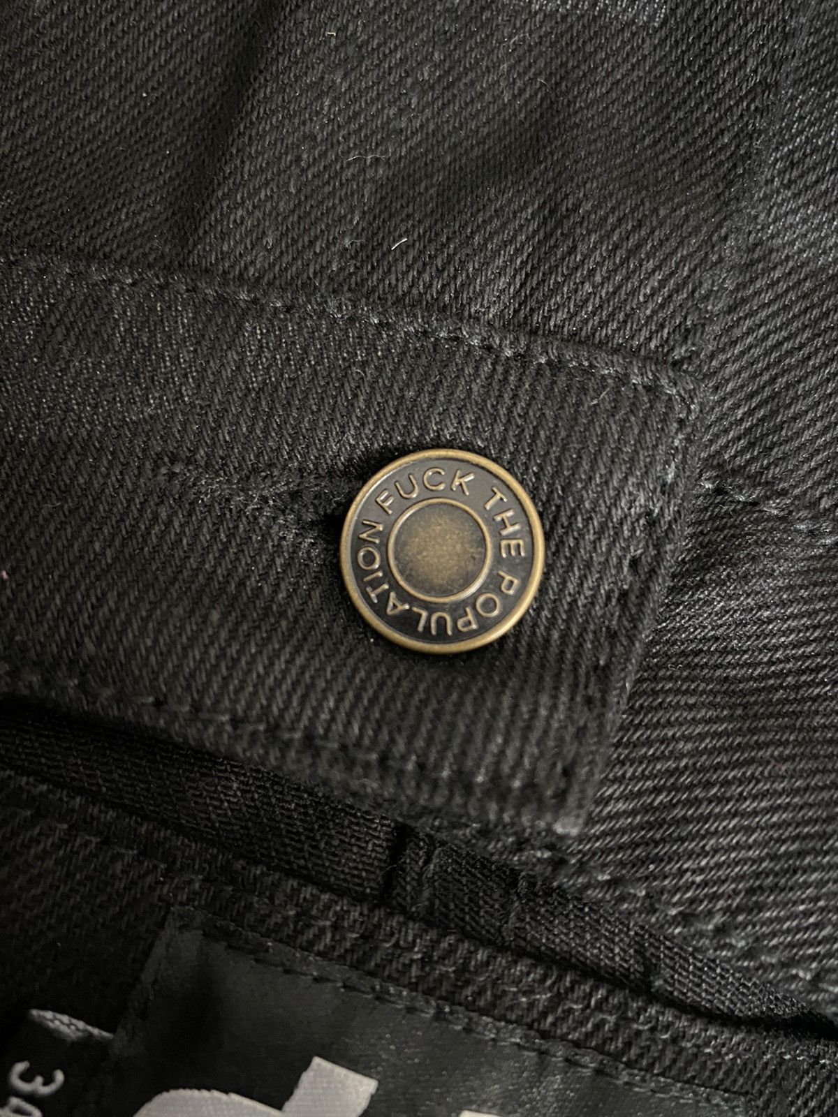 Fuck The Population FTP All Over Denim Logo Pants Size US 34 / EU 50 - 6 Thumbnail