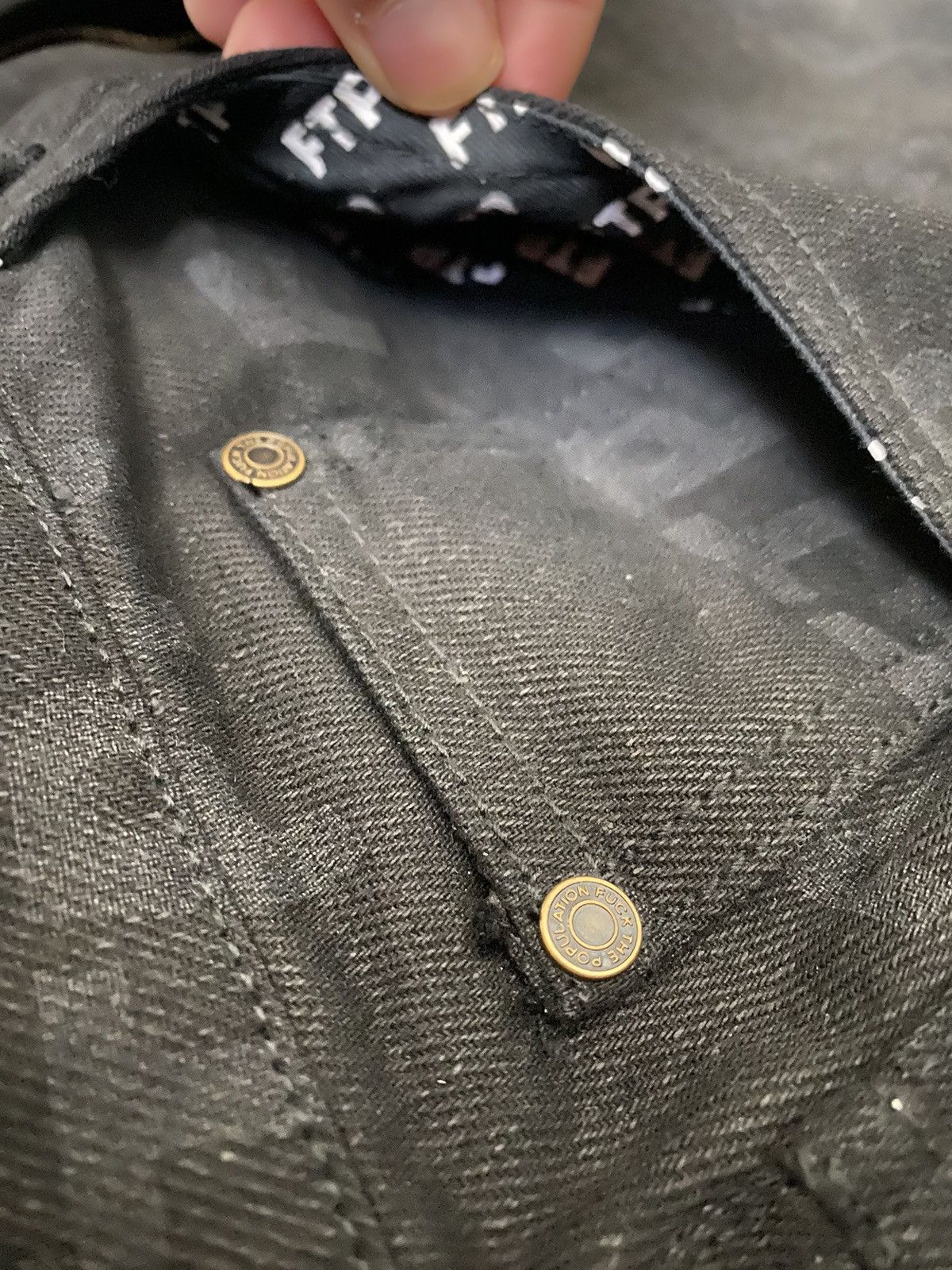 Fuck The Population FTP All Over Denim Logo Pants Size US 34 / EU 50 - 5 Thumbnail