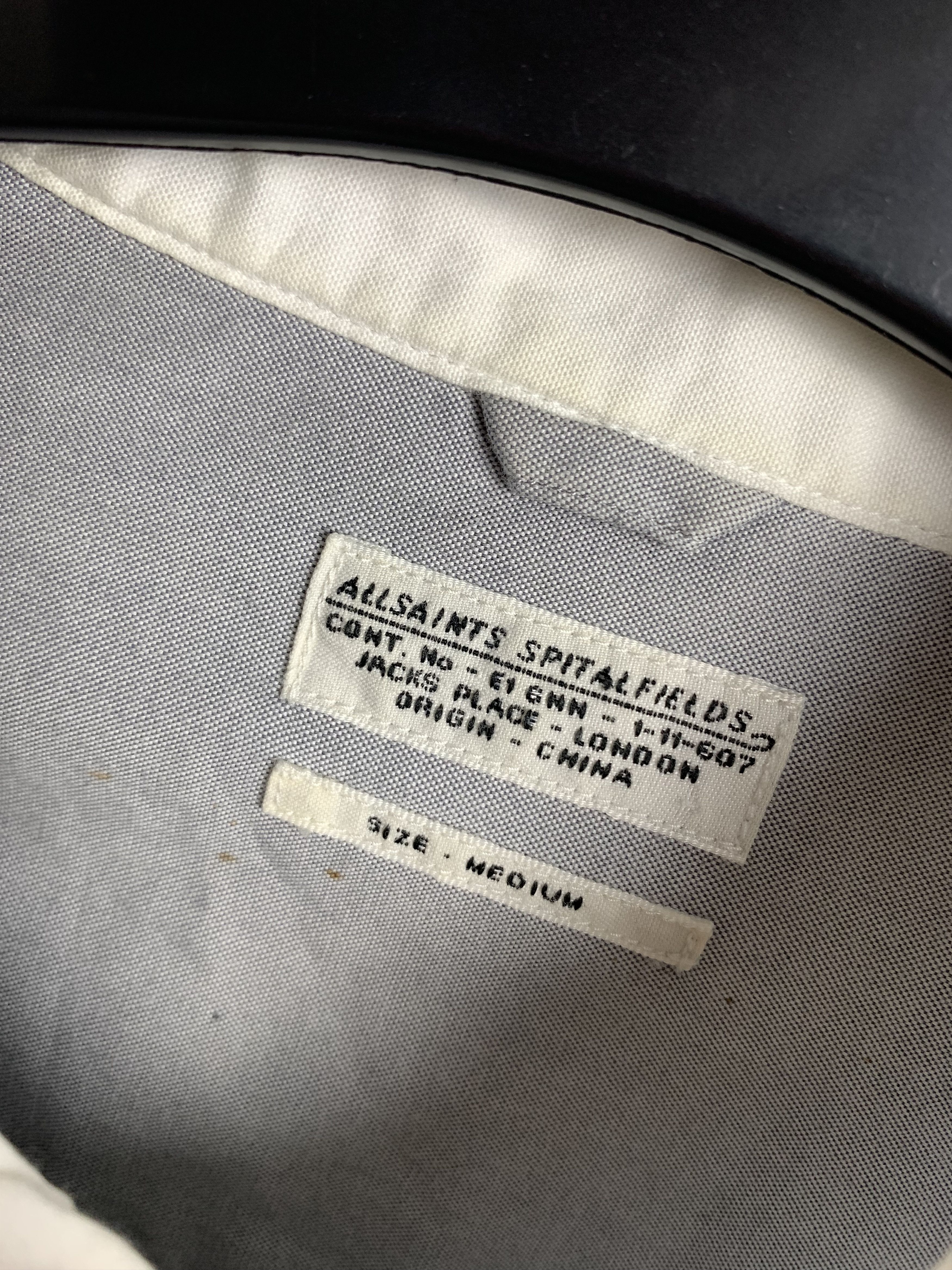 Allsaints Allsaints Mens Oxford Perry Long Sleeve Shirt Size US M / EU 48-50 / 2 - 4 Thumbnail