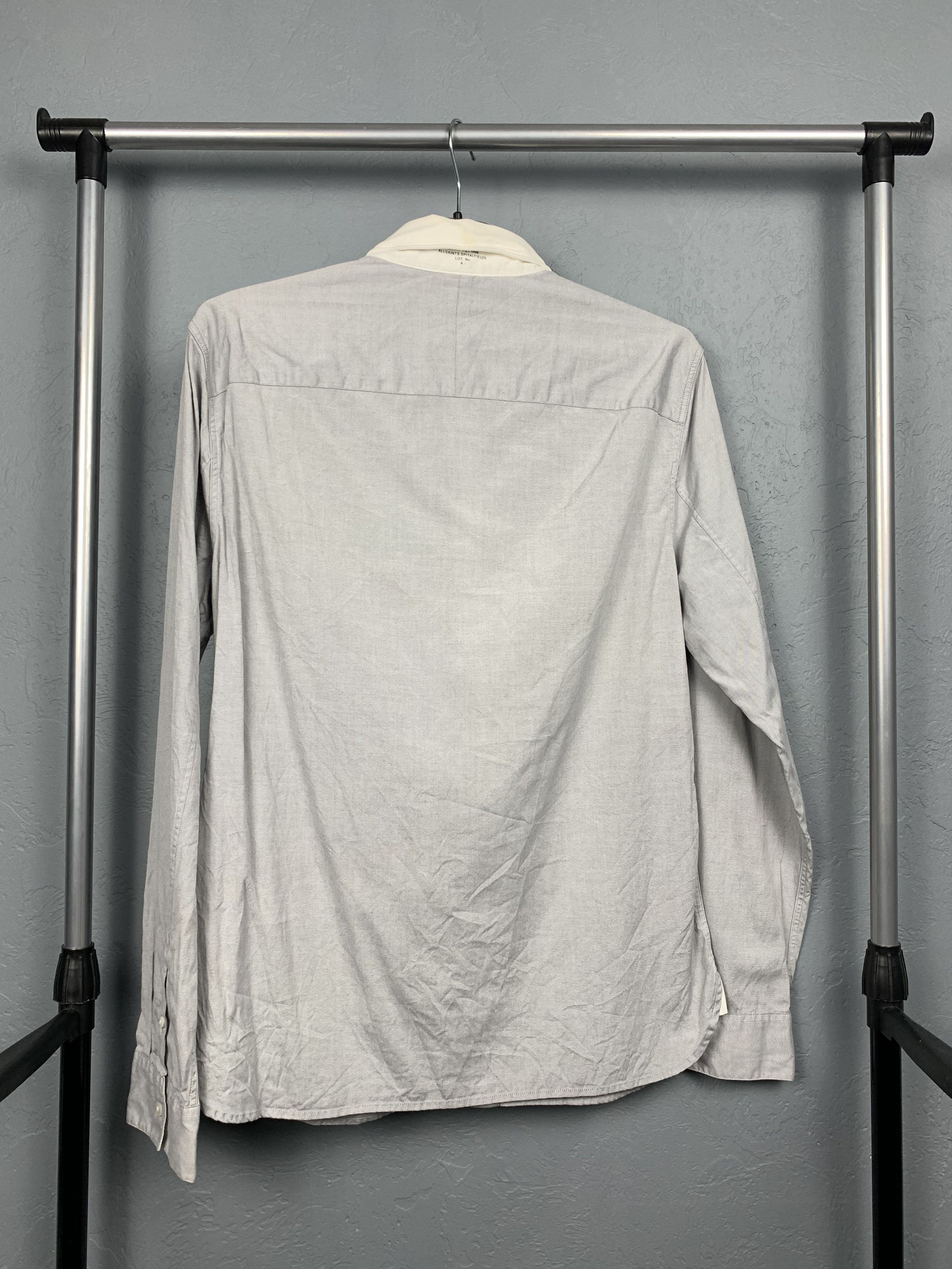 Allsaints Allsaints Mens Oxford Perry Long Sleeve Shirt Size US M / EU 48-50 / 2 - 7 Thumbnail