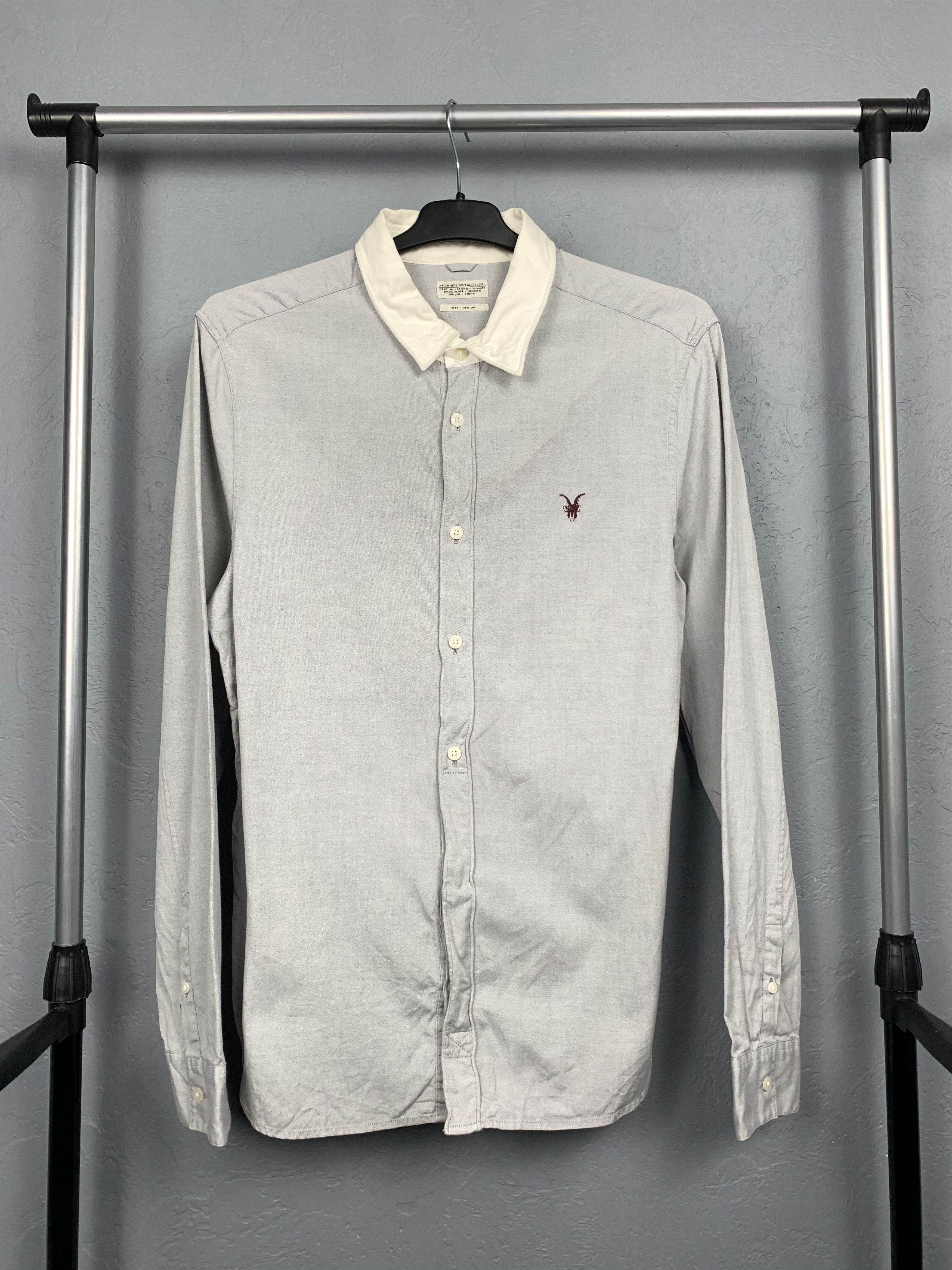Allsaints Allsaints Mens Oxford Perry Long Sleeve Shirt Size US M / EU 48-50 / 2 - 1 Thumbnail