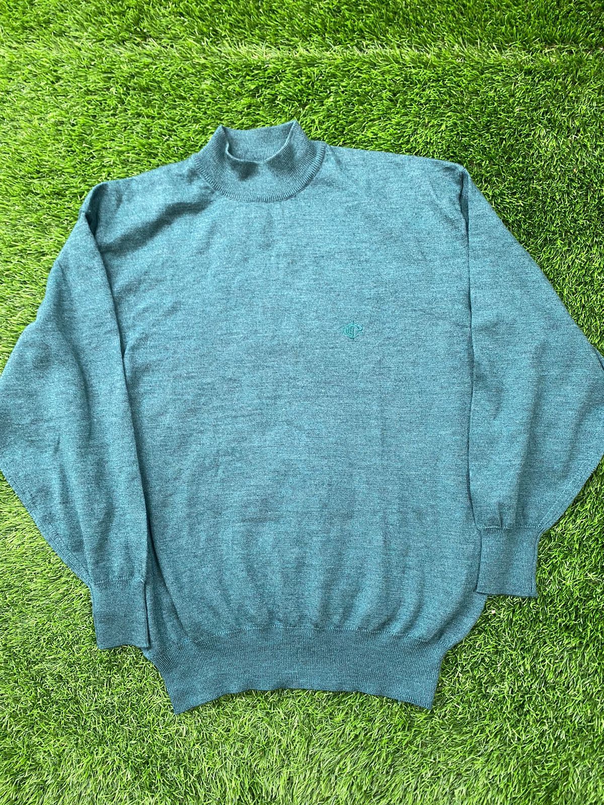 Christian Dior Monsieur × Vintage Vintage 90s Christian Dior Turtleneck Sweater Logo Size US M / EU 48-50 / 2 - 1 Thumbnail