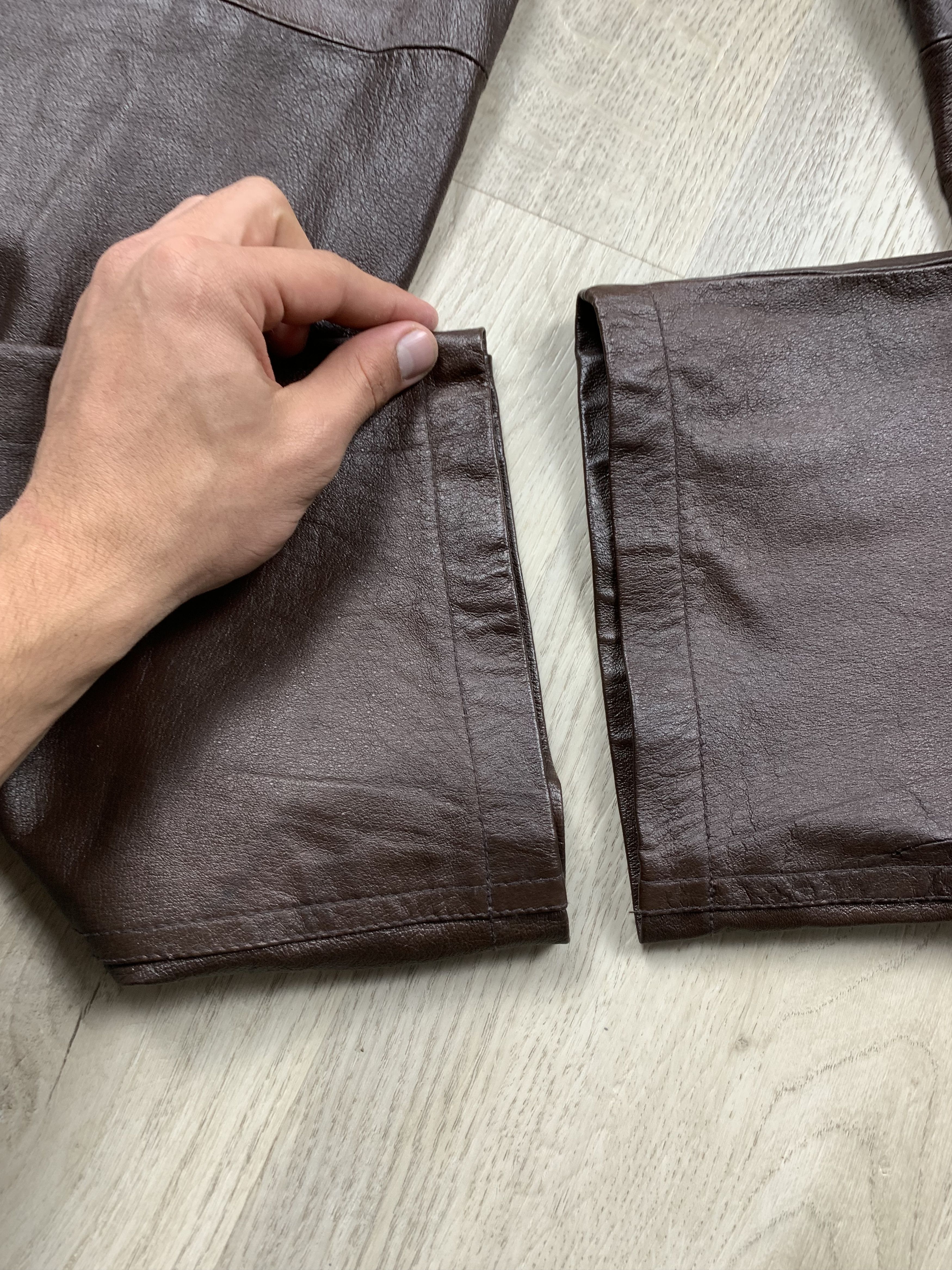 Genuine Leather Vintage Genuine Leather Pants Biker Motorcycle Size US 32 / EU 48 - 8 Thumbnail