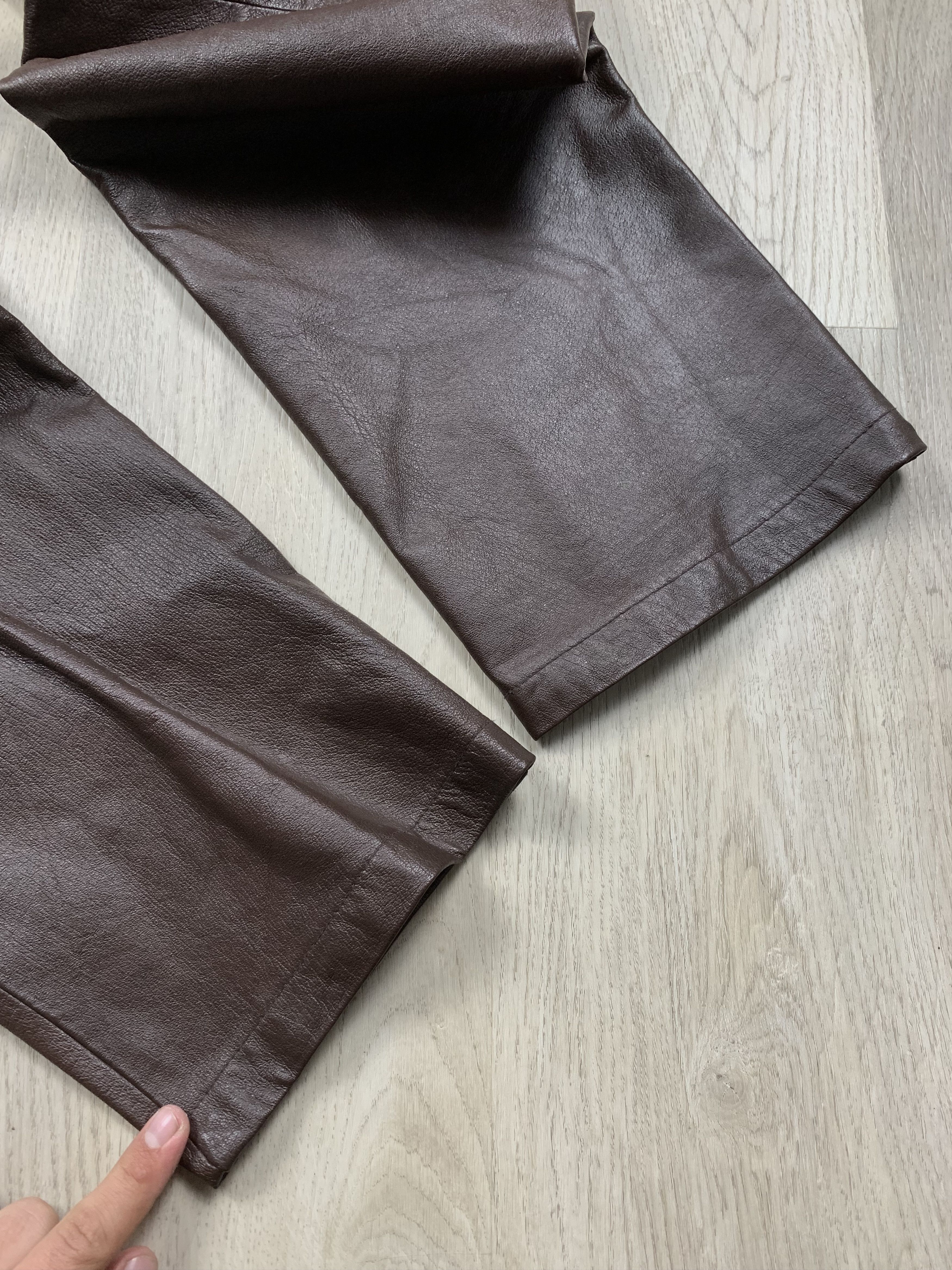 Genuine Leather Vintage Genuine Leather Pants Biker Motorcycle Size US 32 / EU 48 - 7 Thumbnail