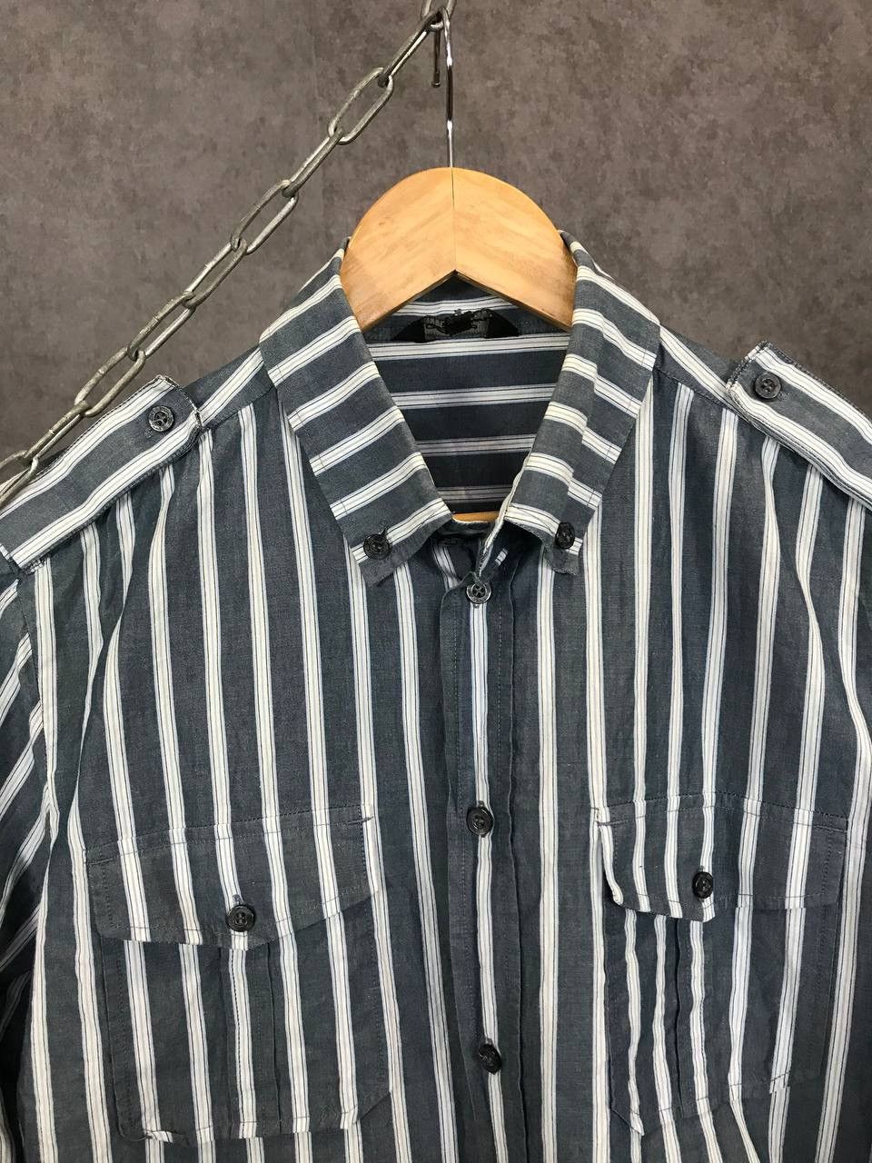 Allsaints × Vintage Allsaints vintage striped shirt Size US M / EU 48-50 / 2 - 3 Thumbnail